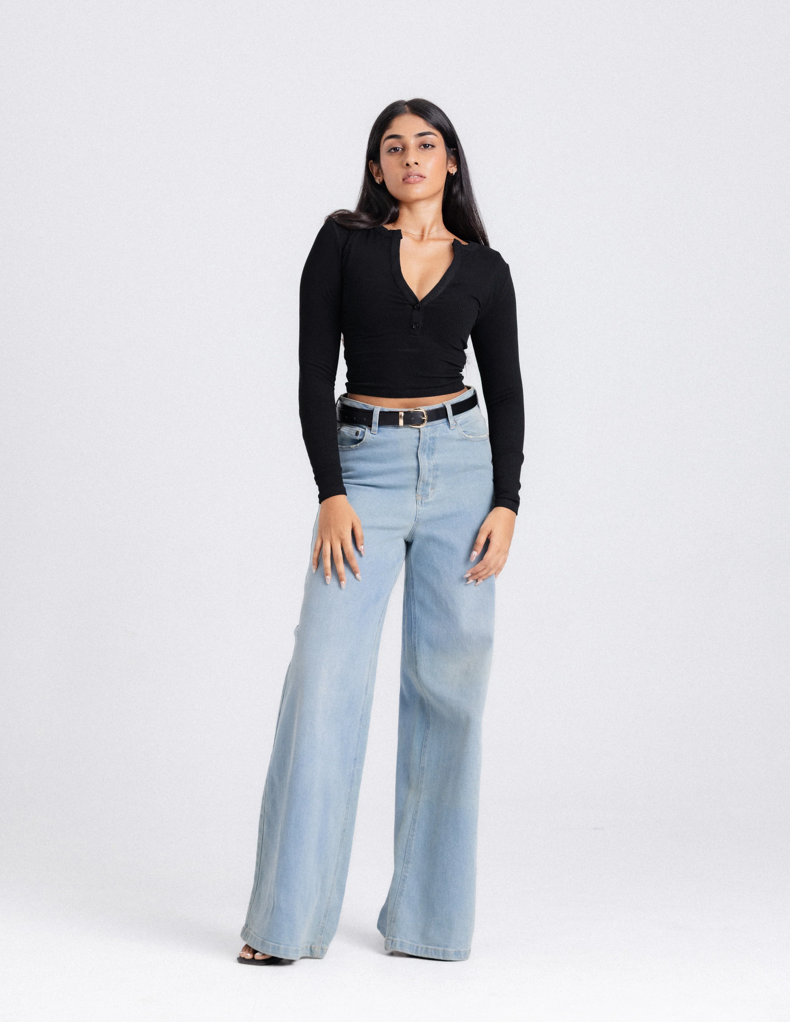 Ivy Long Sleeved Fitted Top - Image 5