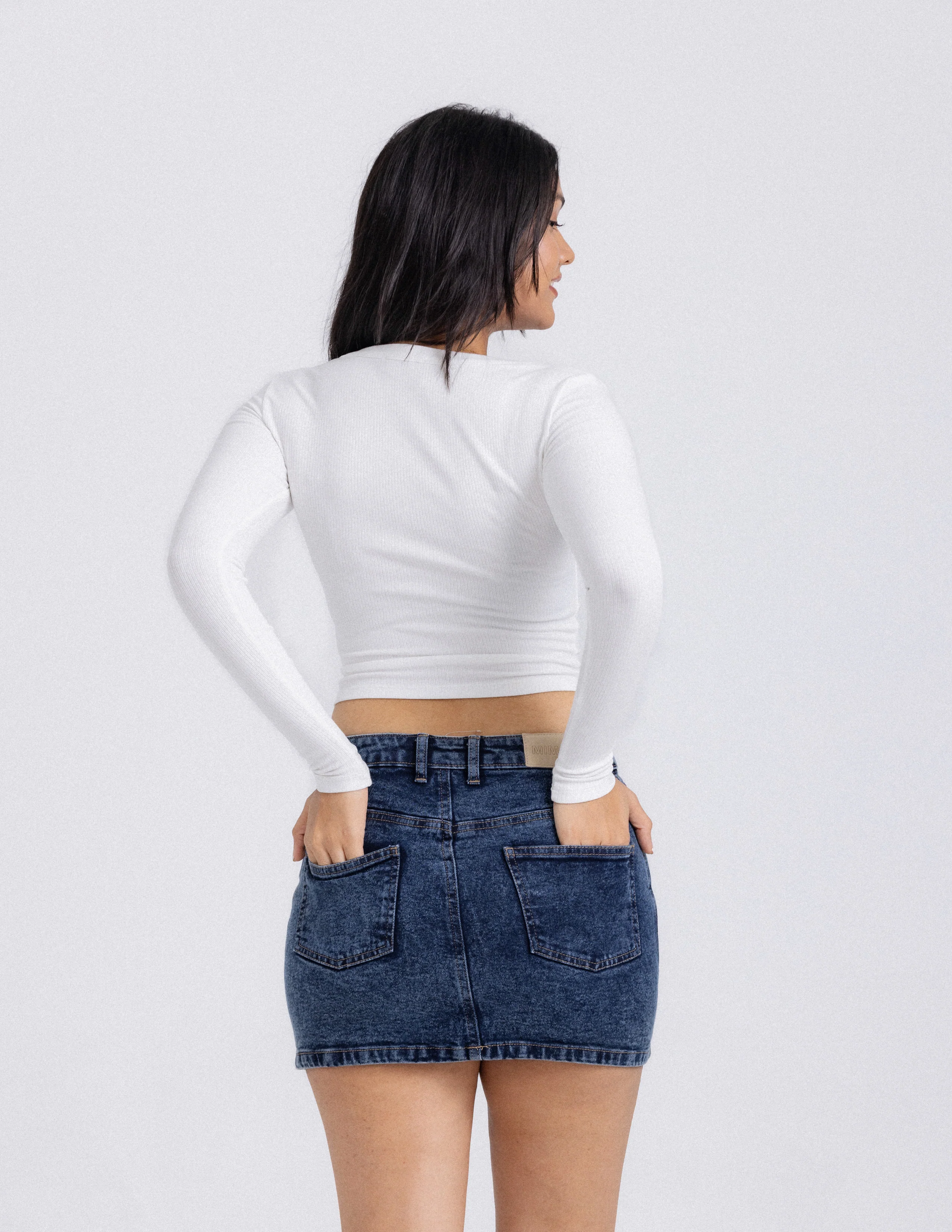 Ivy Long Sleeved Fitted Top - Image 3