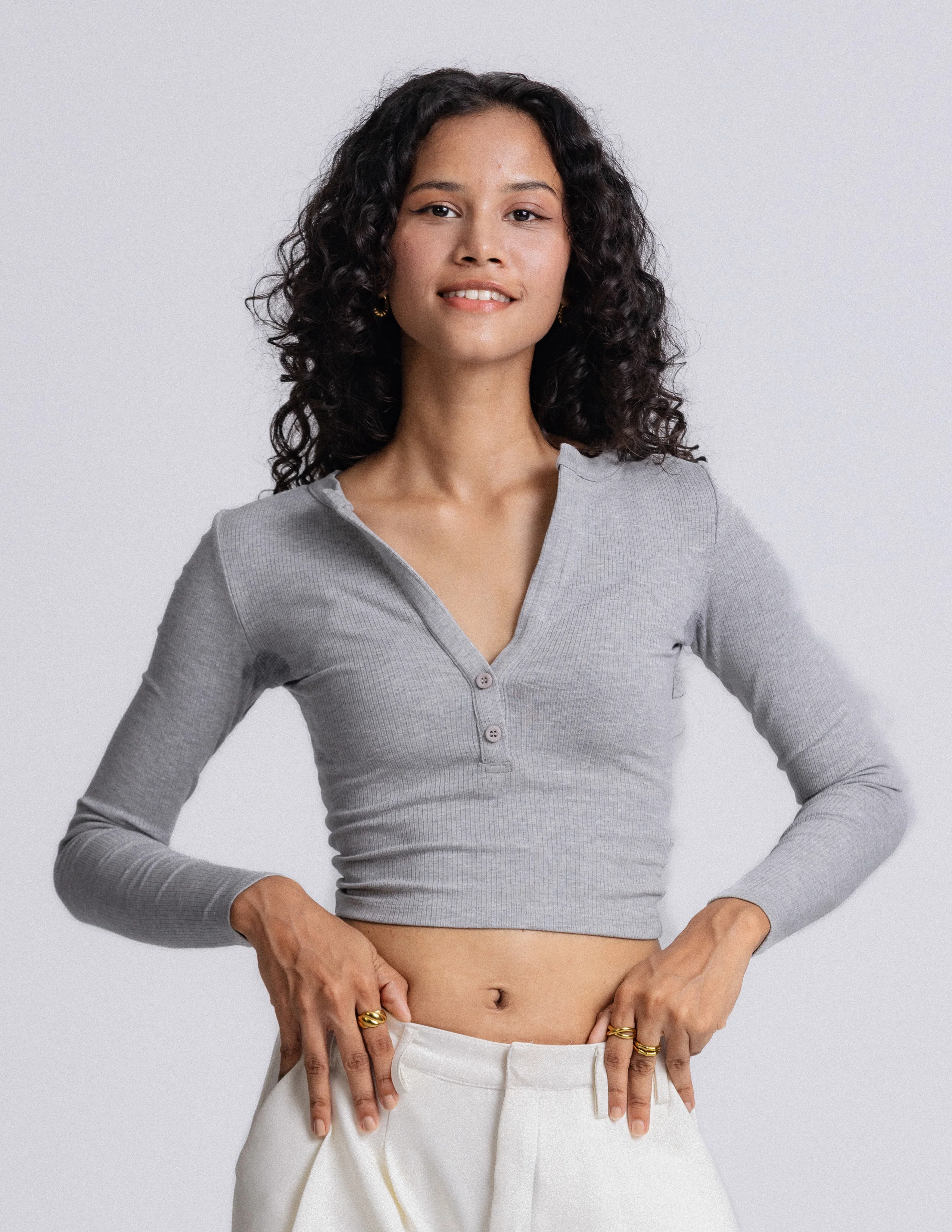 Ivy Long Sleeved Fitted Top