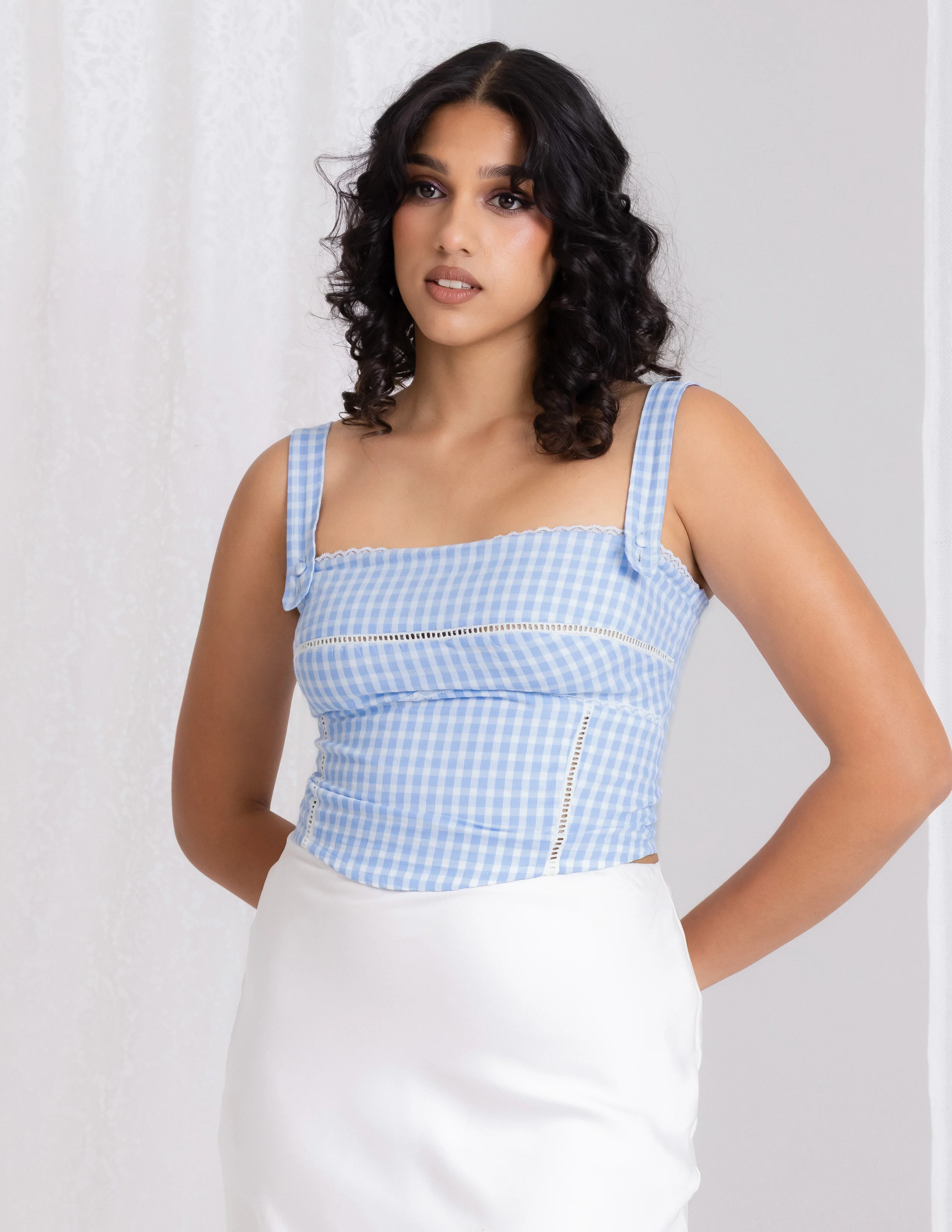 Lace Detailed Corset Top