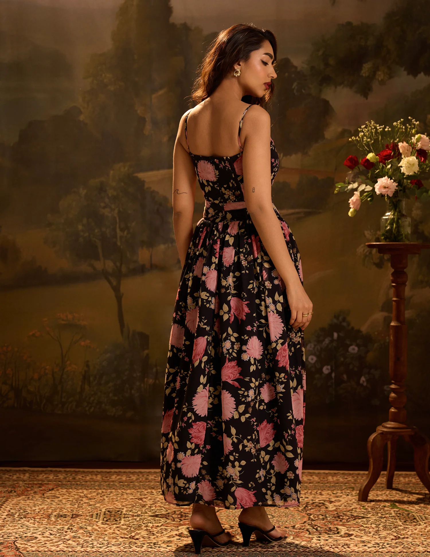 Ladder Lace Detail Maxi Dress - Image 3