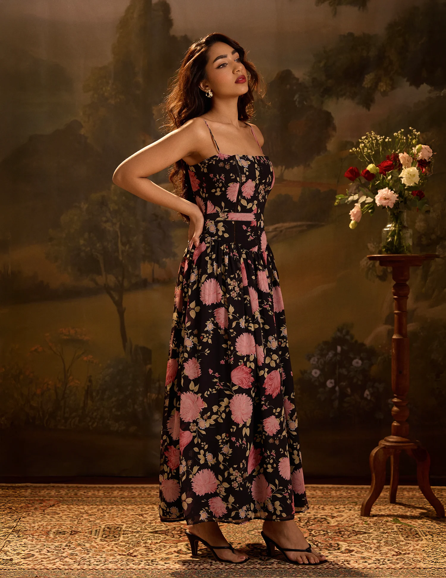Ladder Lace Detail Maxi Dress - Image 4