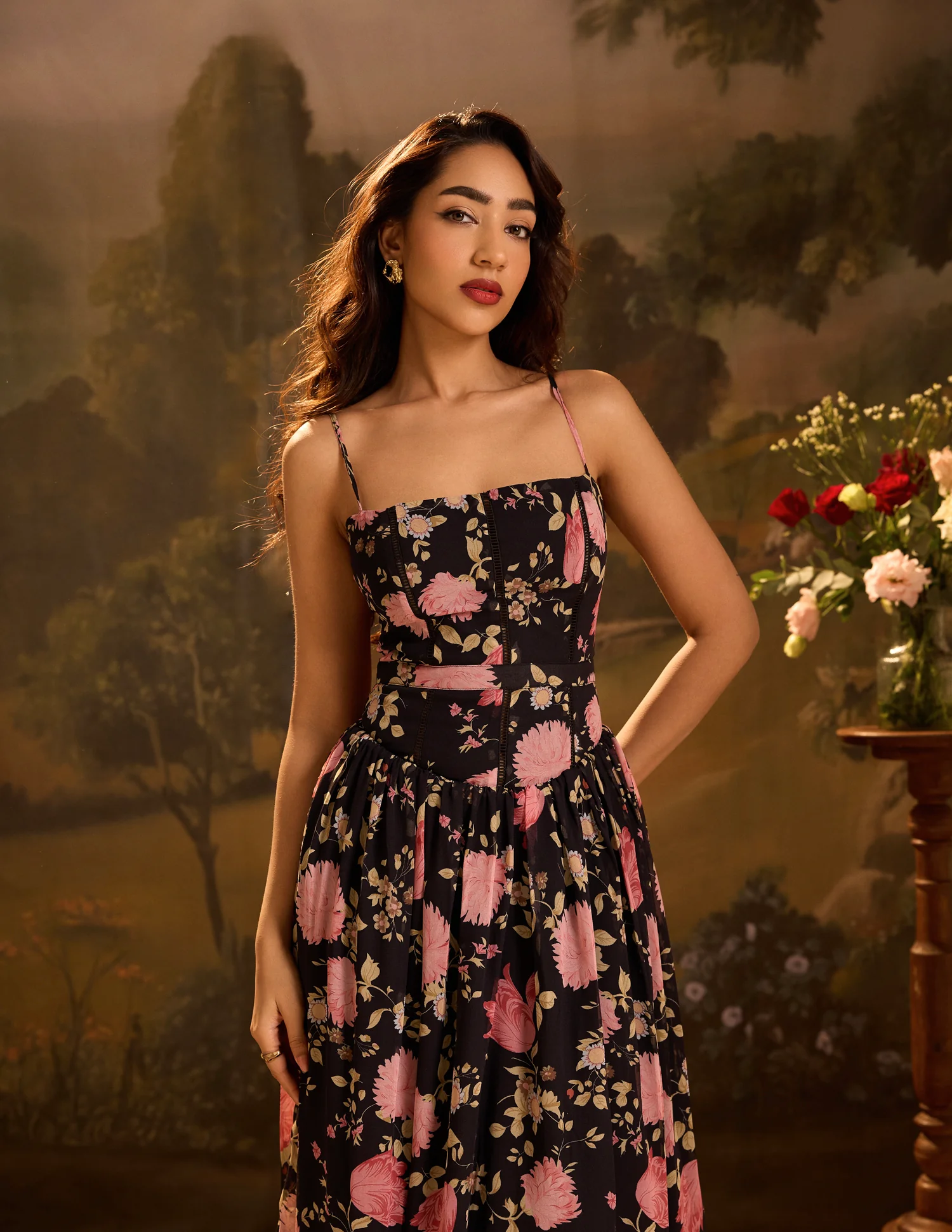 Ladder Lace Detail Maxi Dress - Image 5