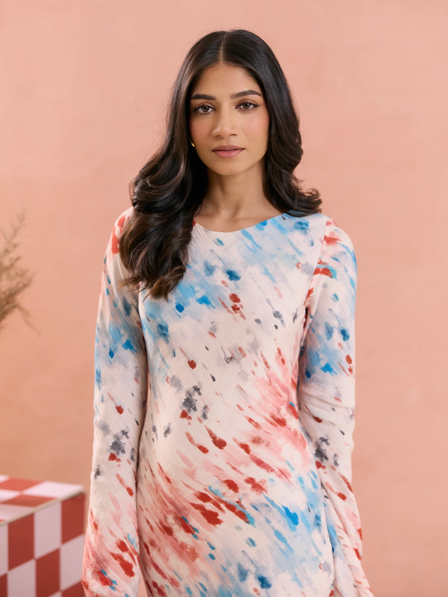 Long Sleeve Bias Maxi Dress - Image 2
