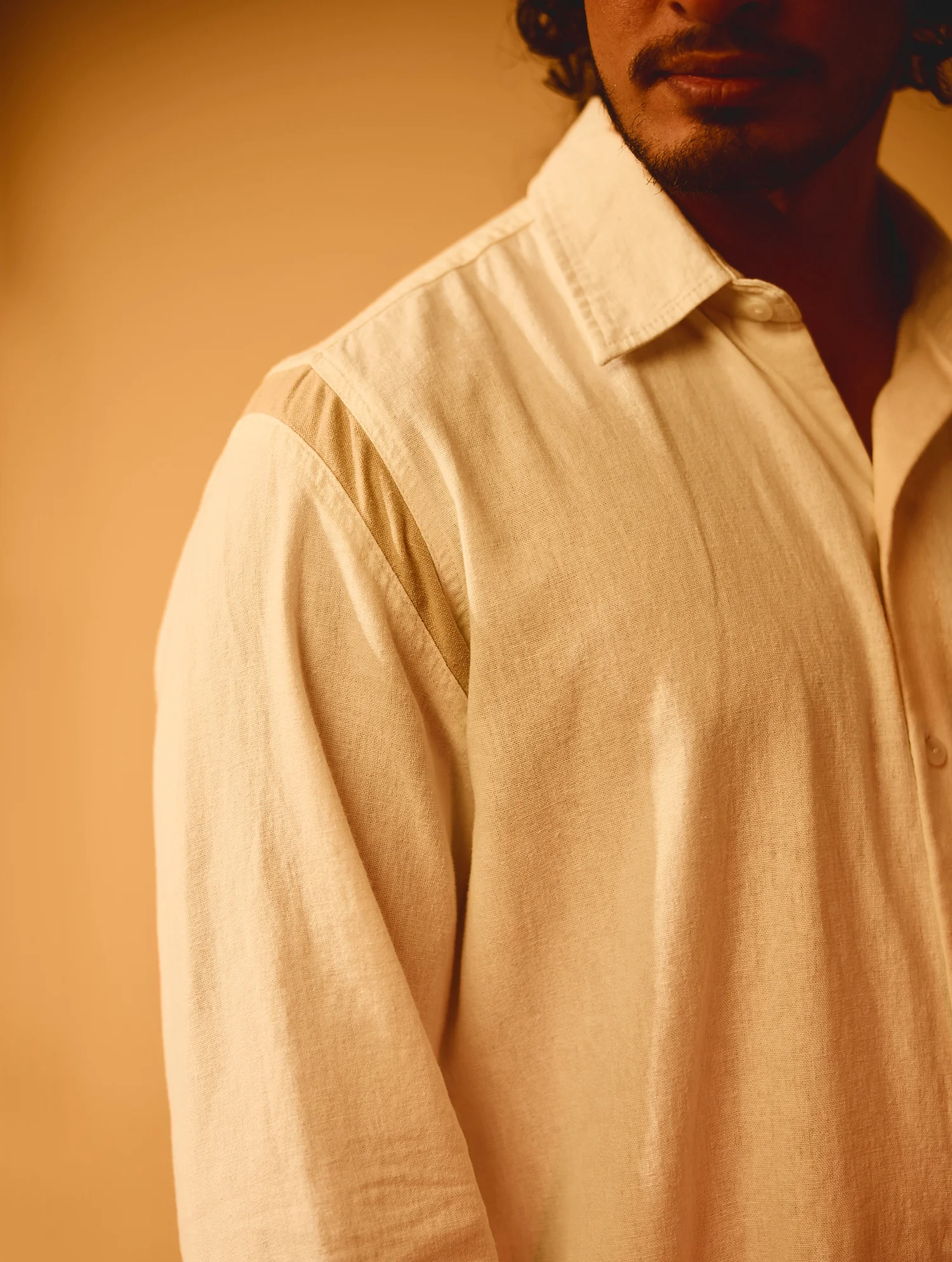 Long Sleeve Shoulder Stripe Detailed Shirt - Image 2