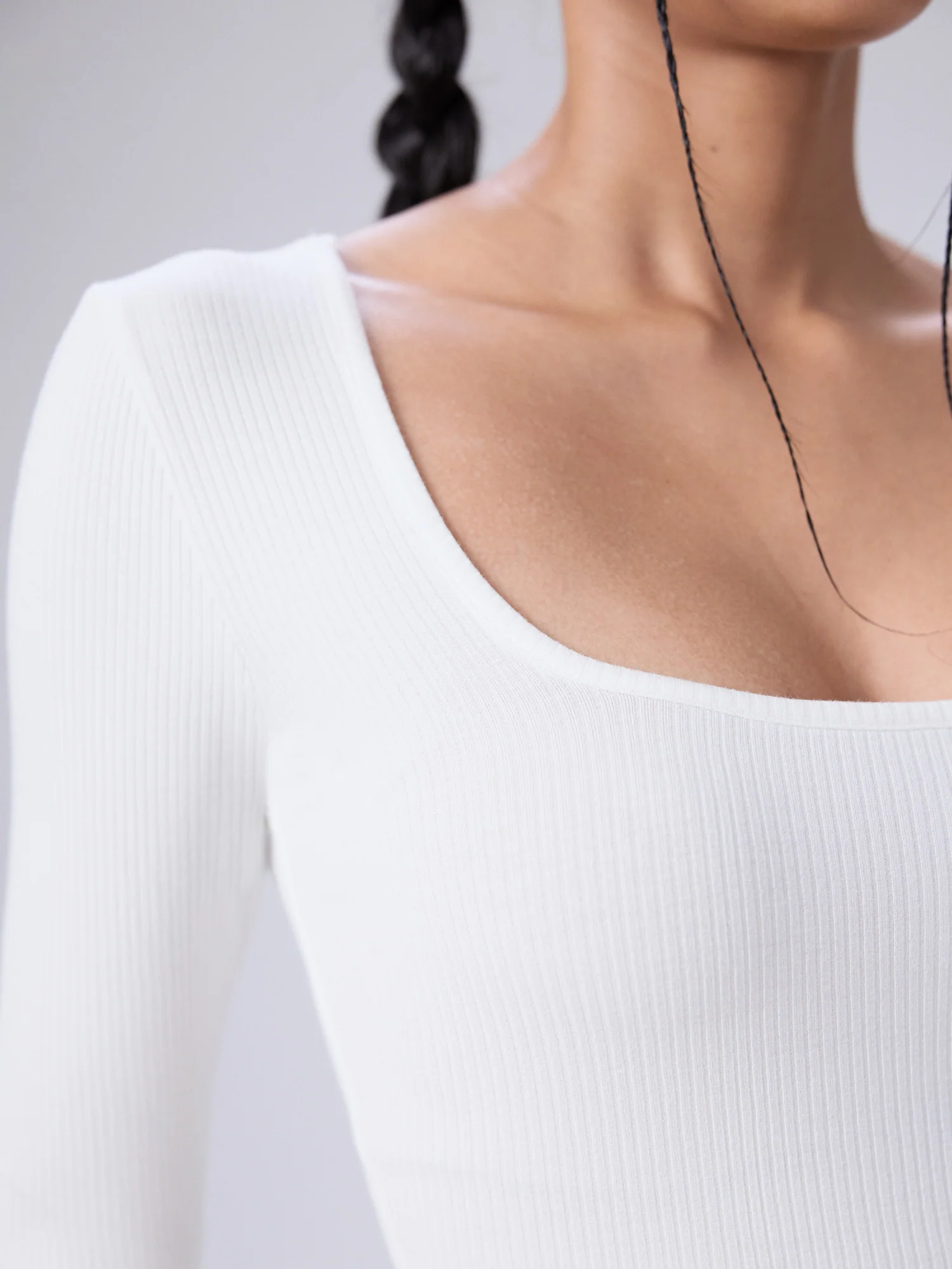 Lora Long Sleeved Fitted Top - Image 2