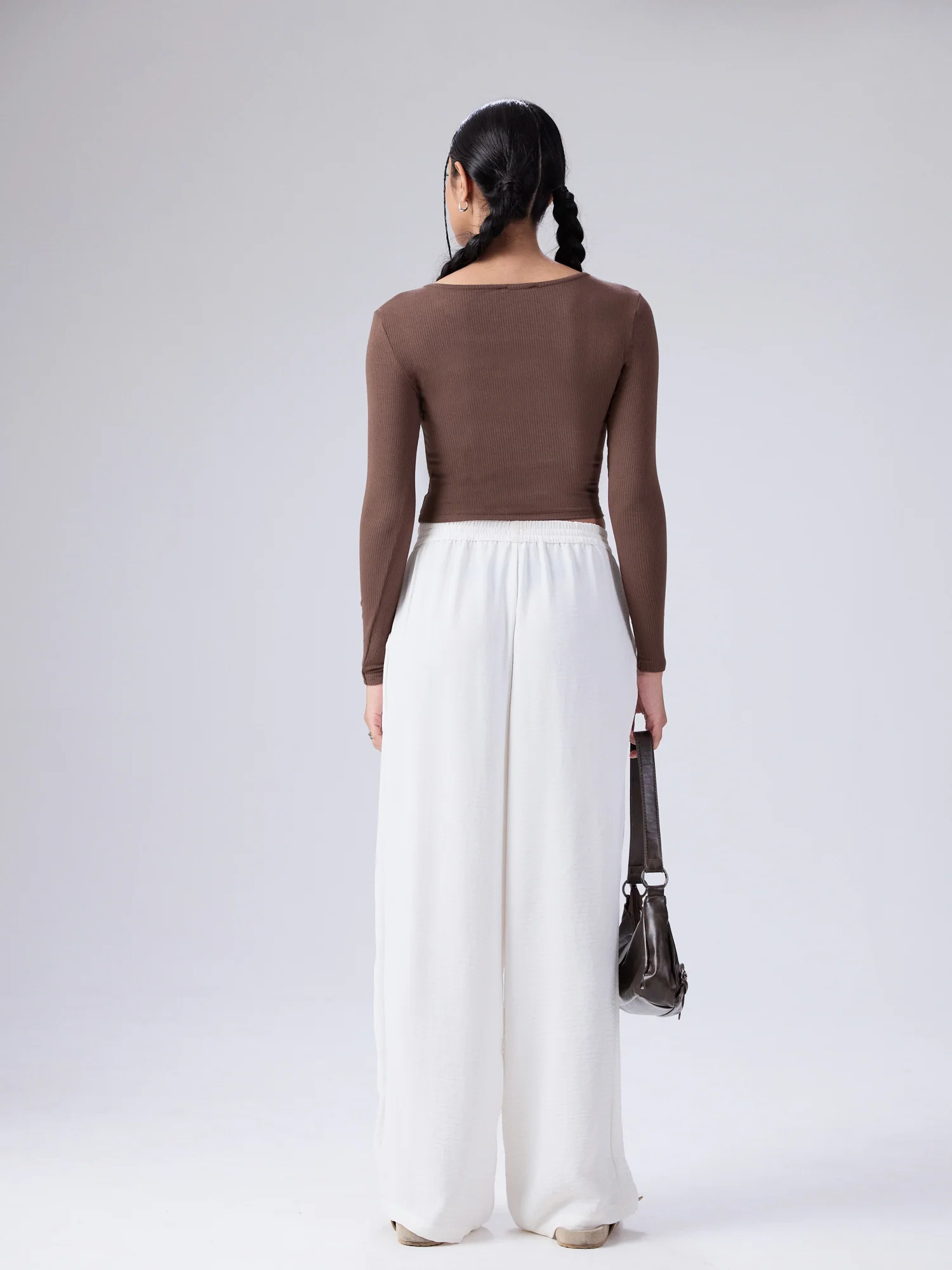 Lora Long Sleeved Fitted Top - Image 3