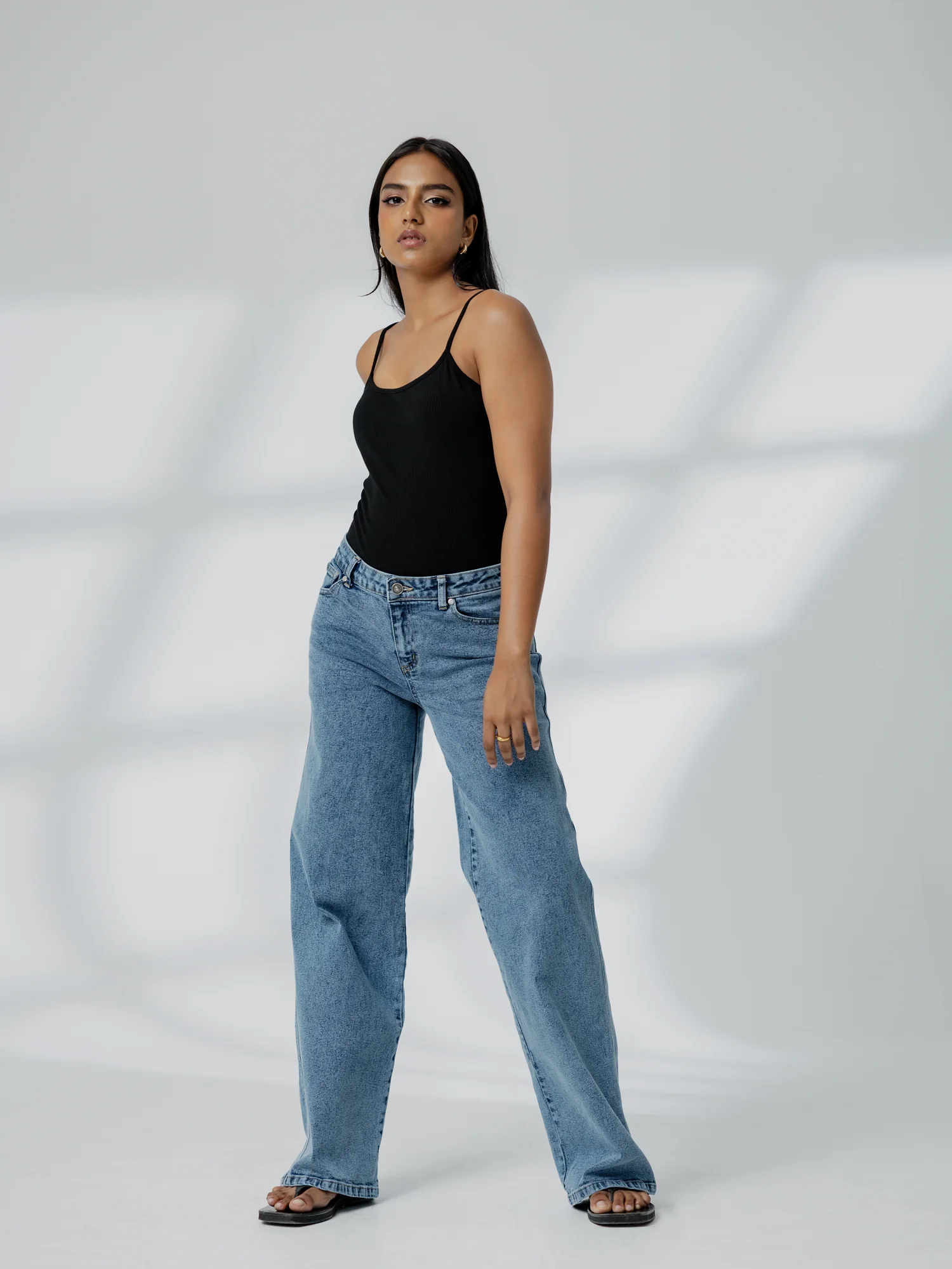 Low Waist Acid Washed Jean - Image 4