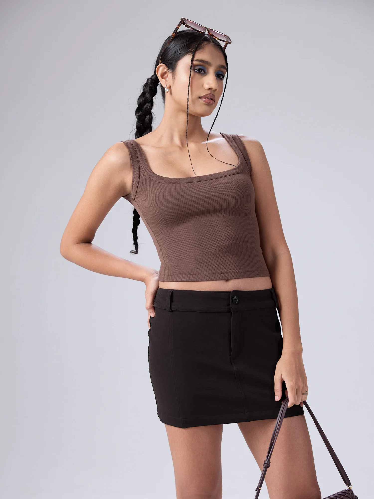Lucy Scoope Neck Fitted Top