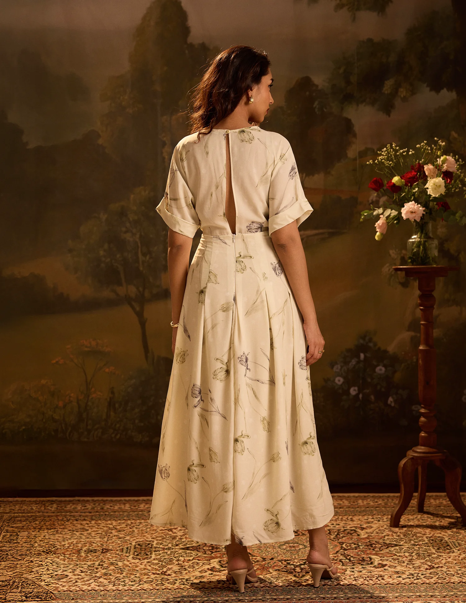 Mock Wrap Detail Maxi Dress - Image 3