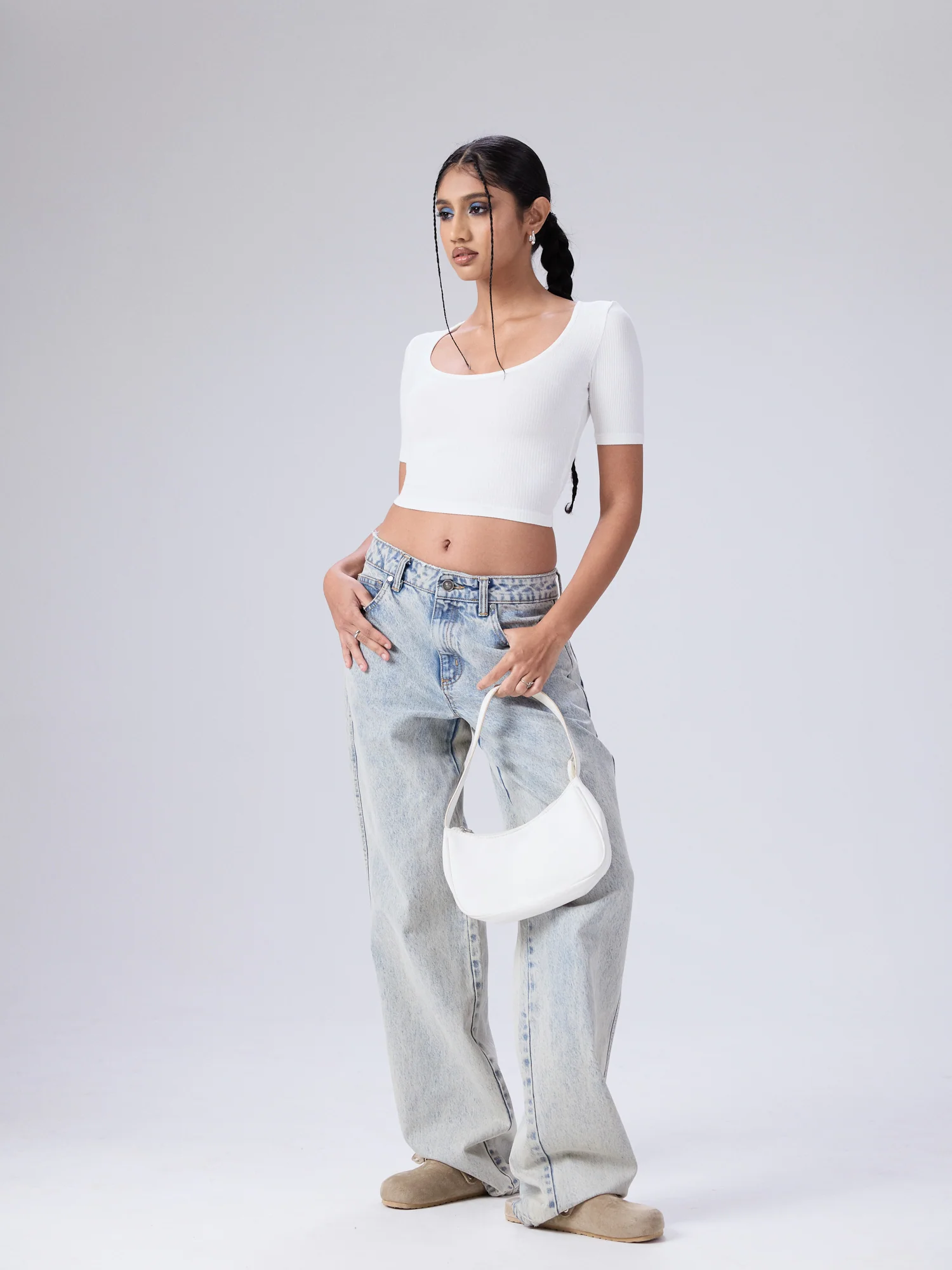 Nora Round Neck Short Sleeved Top