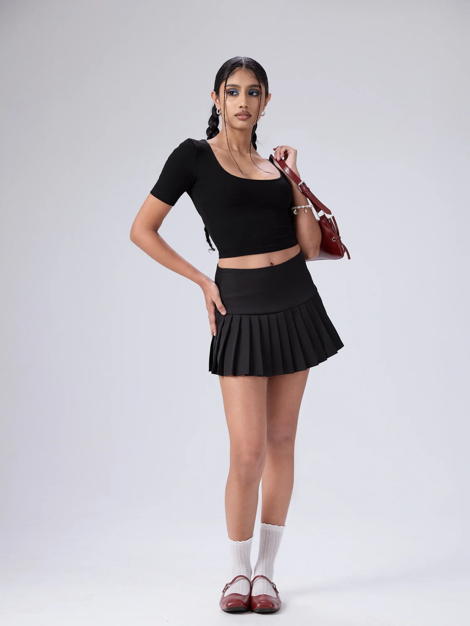 Nora Round Neck Short Sleeved Top