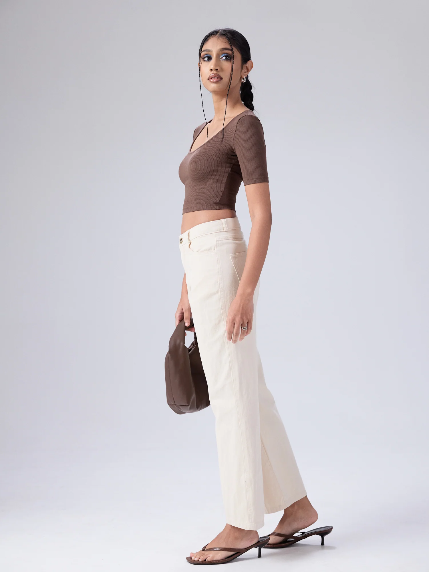 Nora Round Neck Short Sleeved Top - Image 2