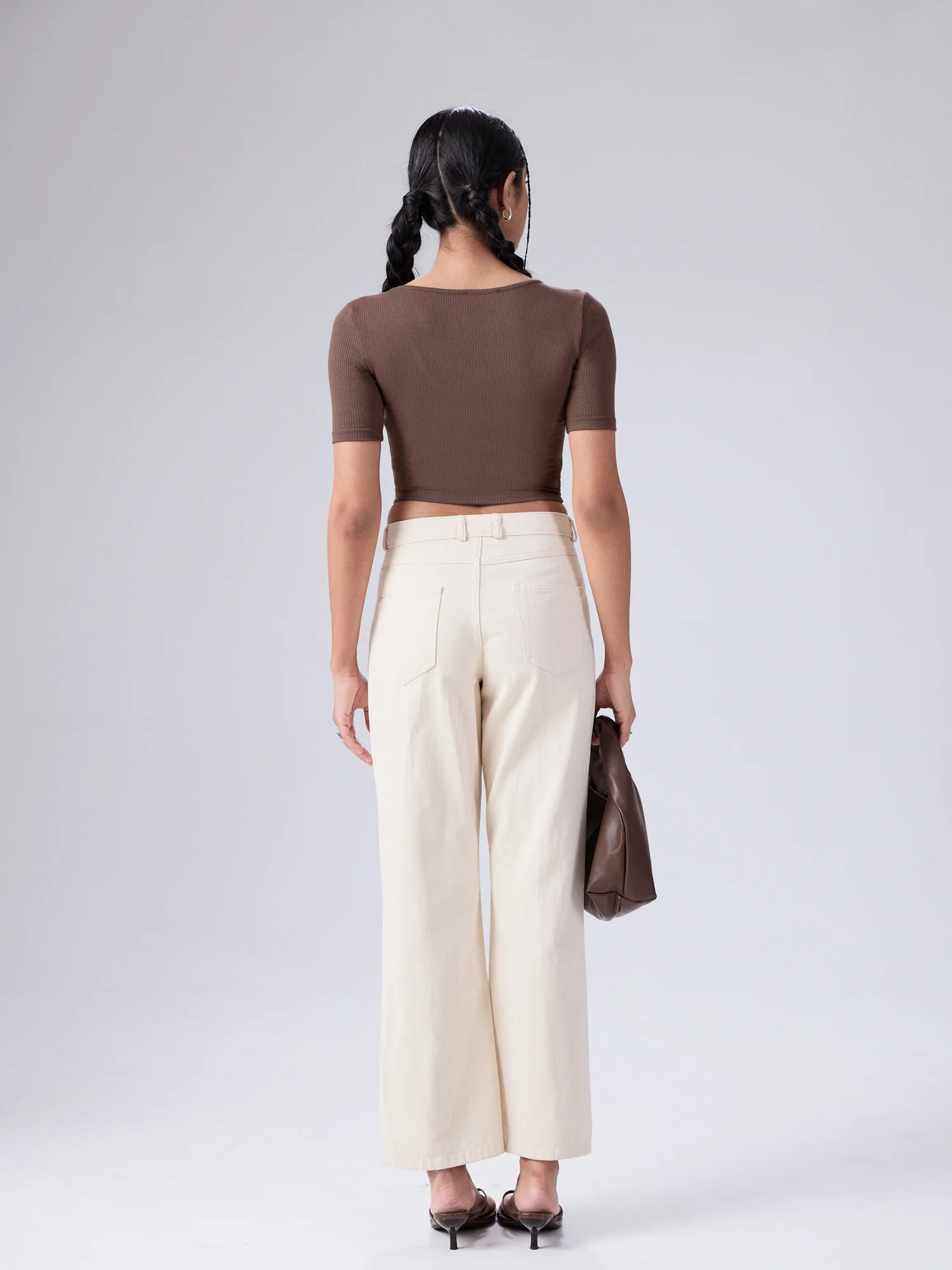 Nora Round Neck Short Sleeved Top - Image 3