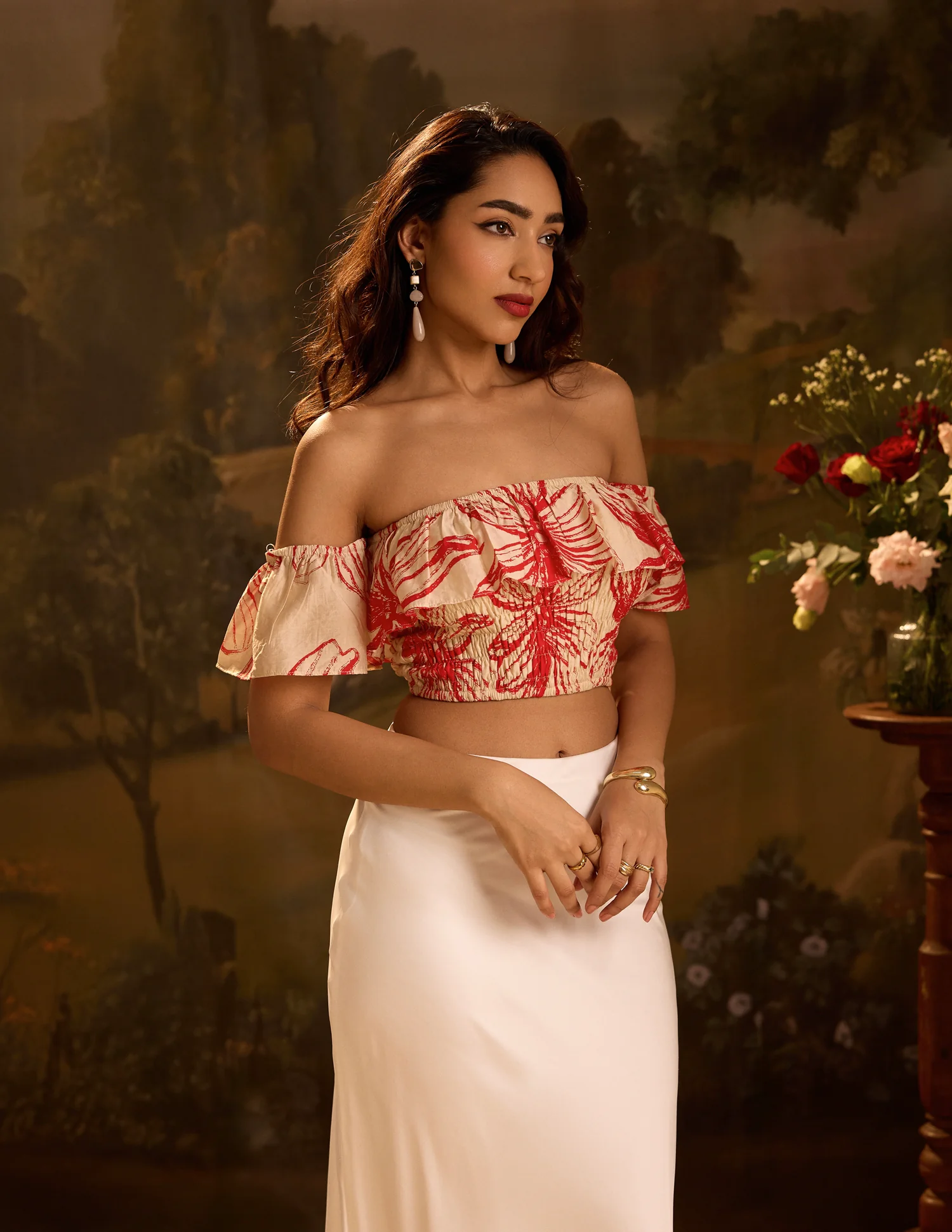 Off Shoulder Smocking Top