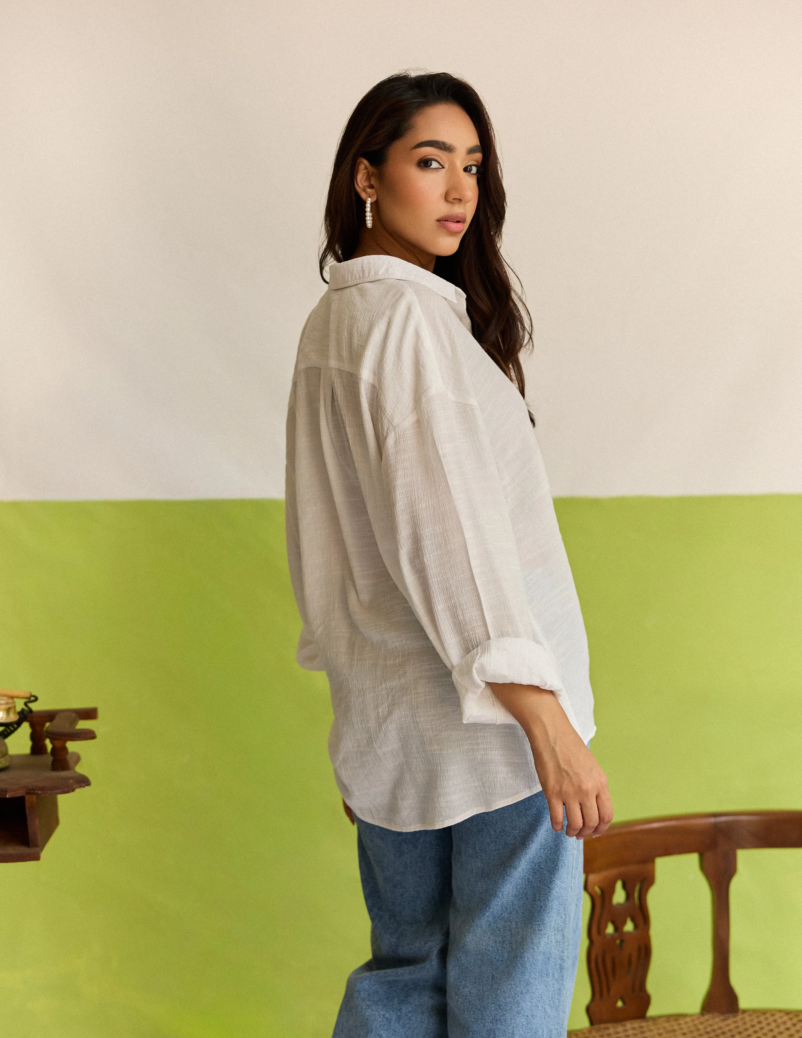 Oversized Button Down Shirt - Image 4