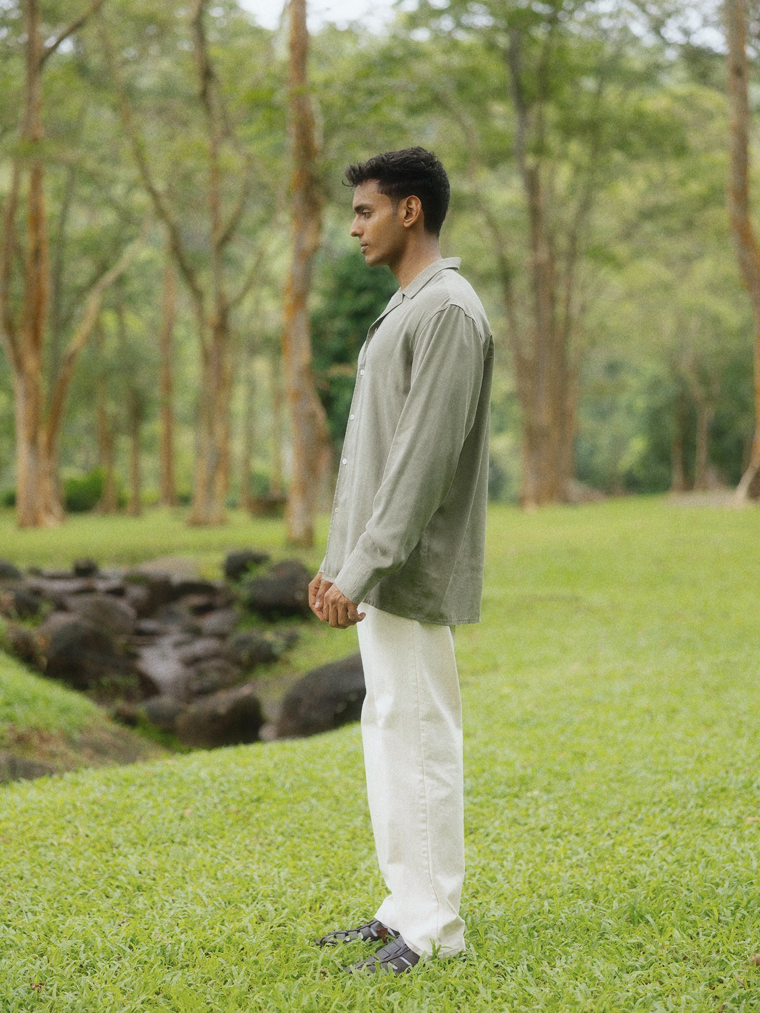 Oversized camp collar shirt - Image 4