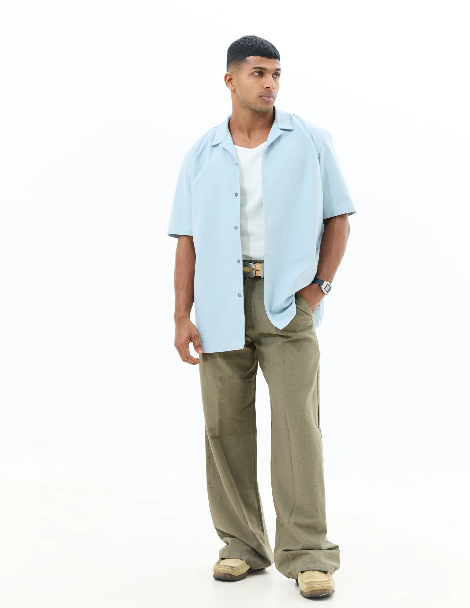Oversized camp collar shirt - Image 4