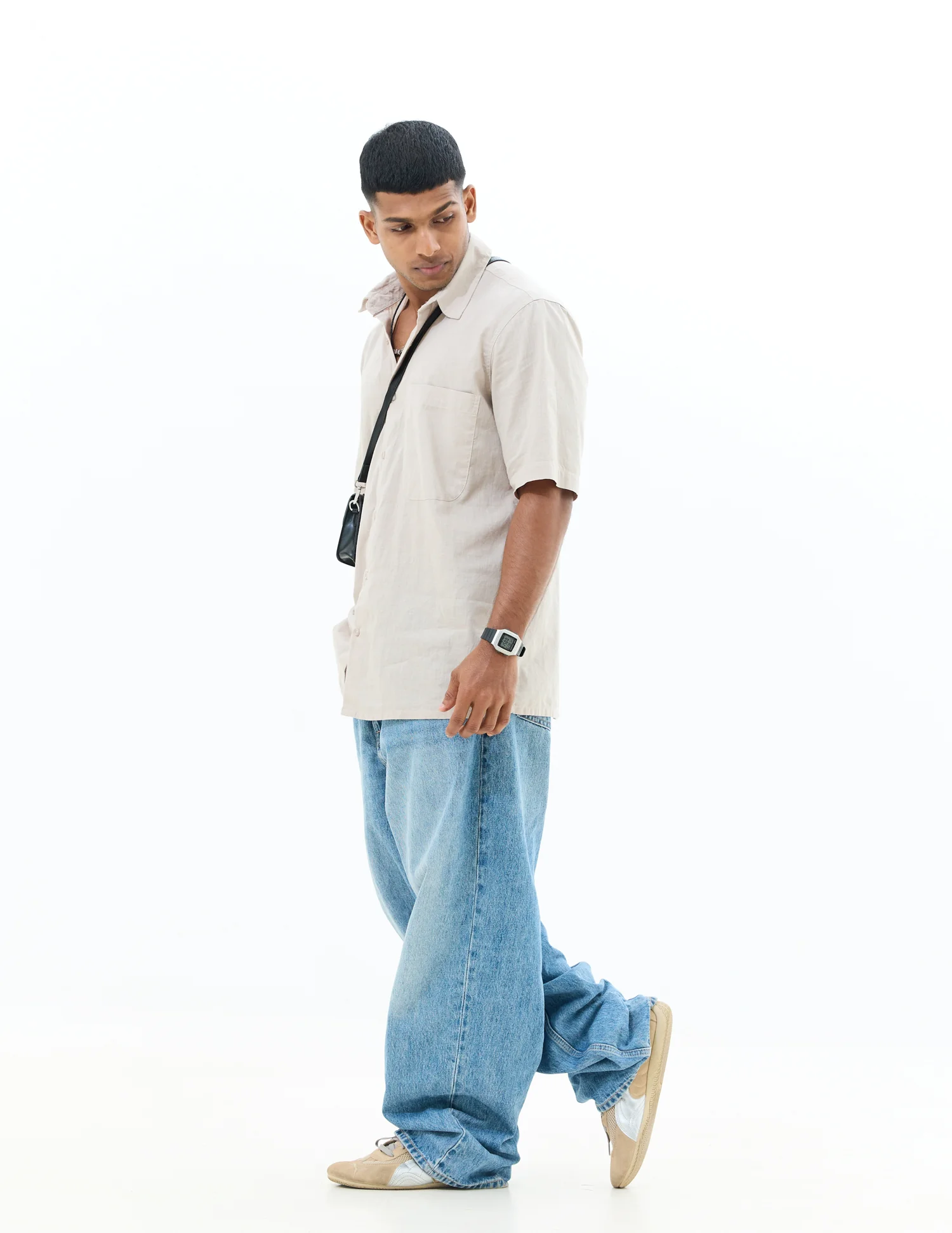Oversized center back loop detail shirt - Image 3