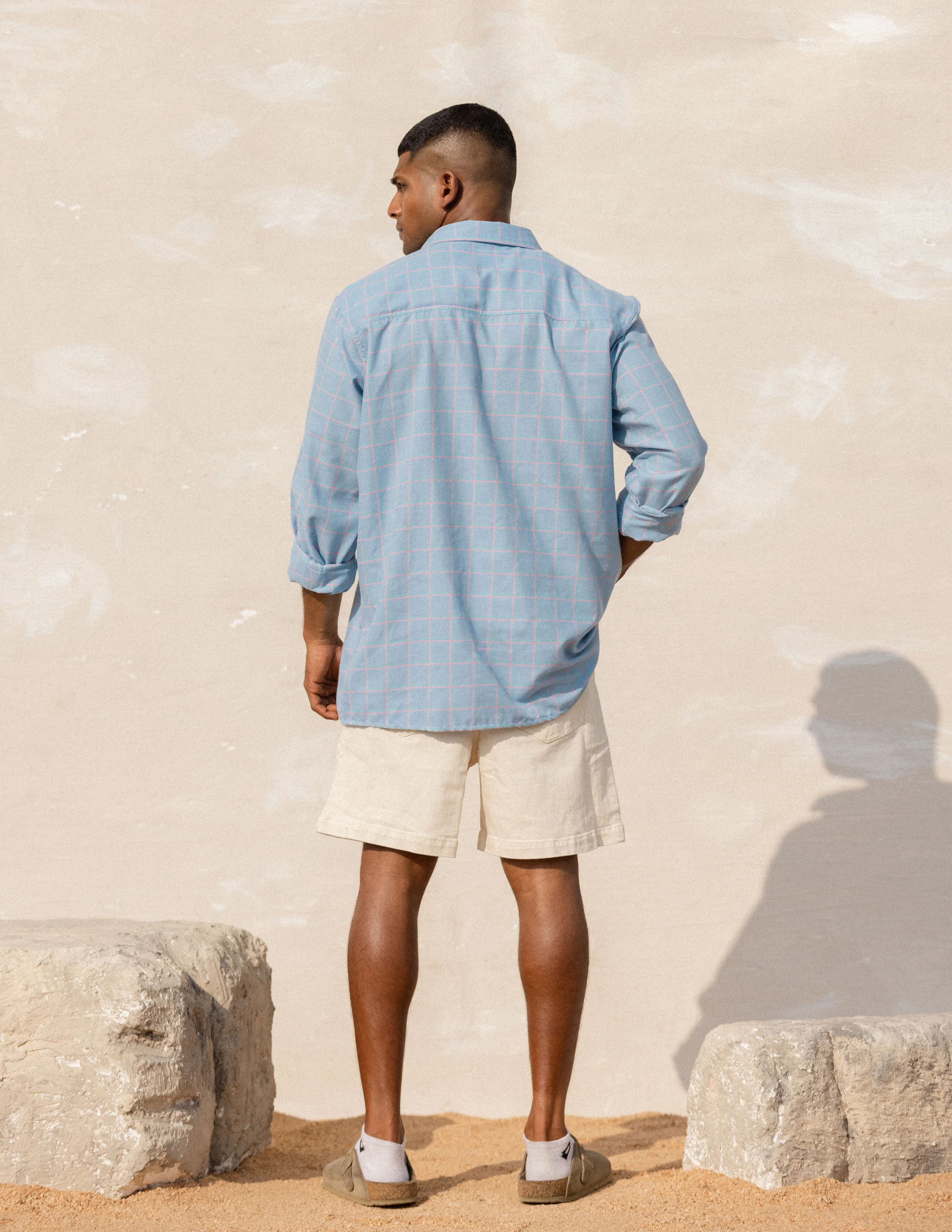 Oversized collar tacked shirt - Image 4