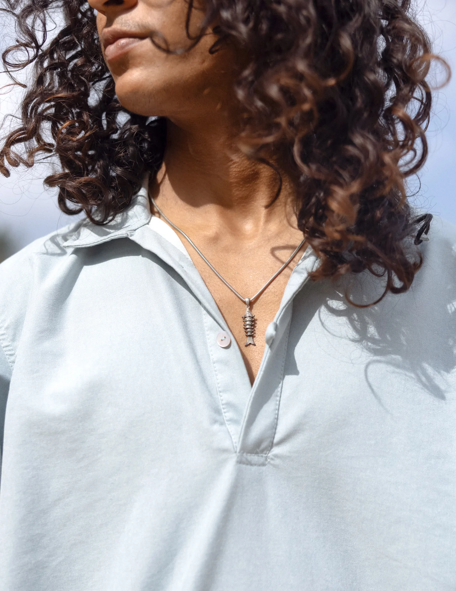 Oversized half placket shirt - Image 2