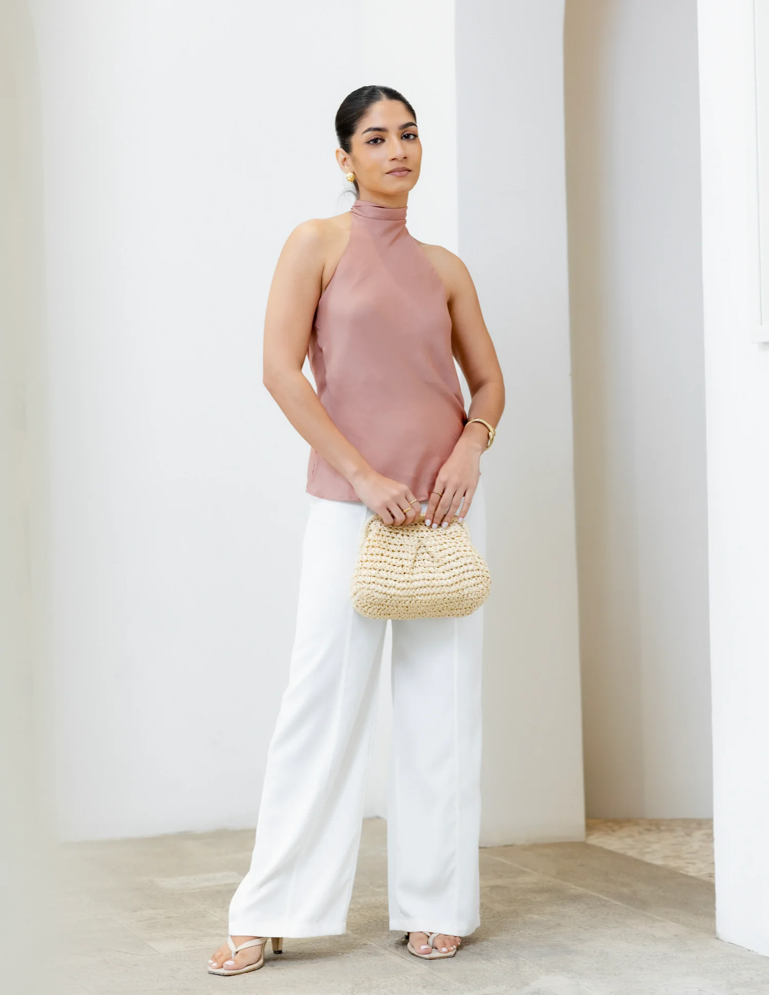 Pintuck Detail Pant