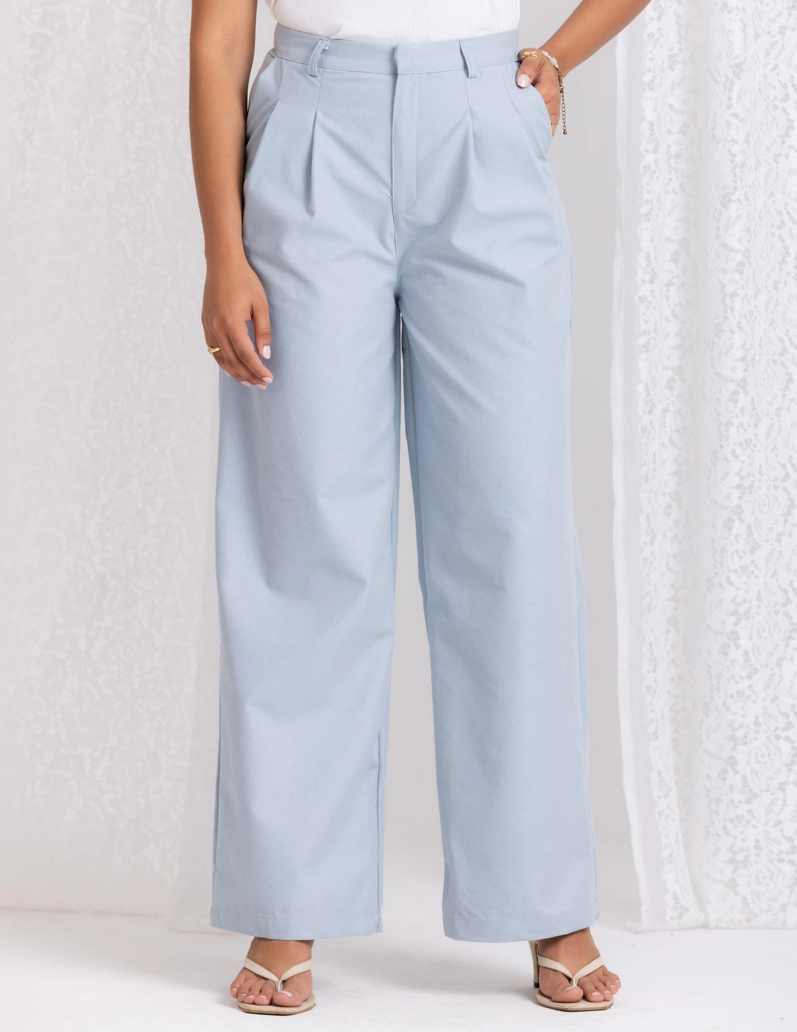 Pleated Wide Leg Pant - Image 2
