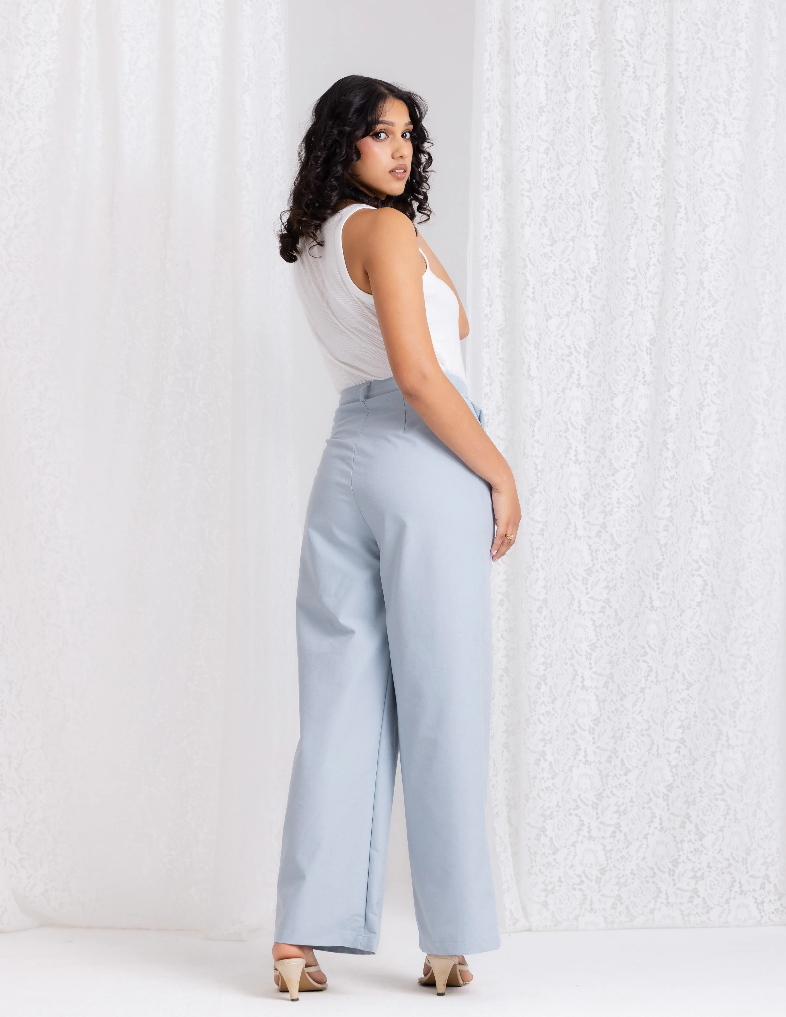 Pleated Wide Leg Pant - Image 4