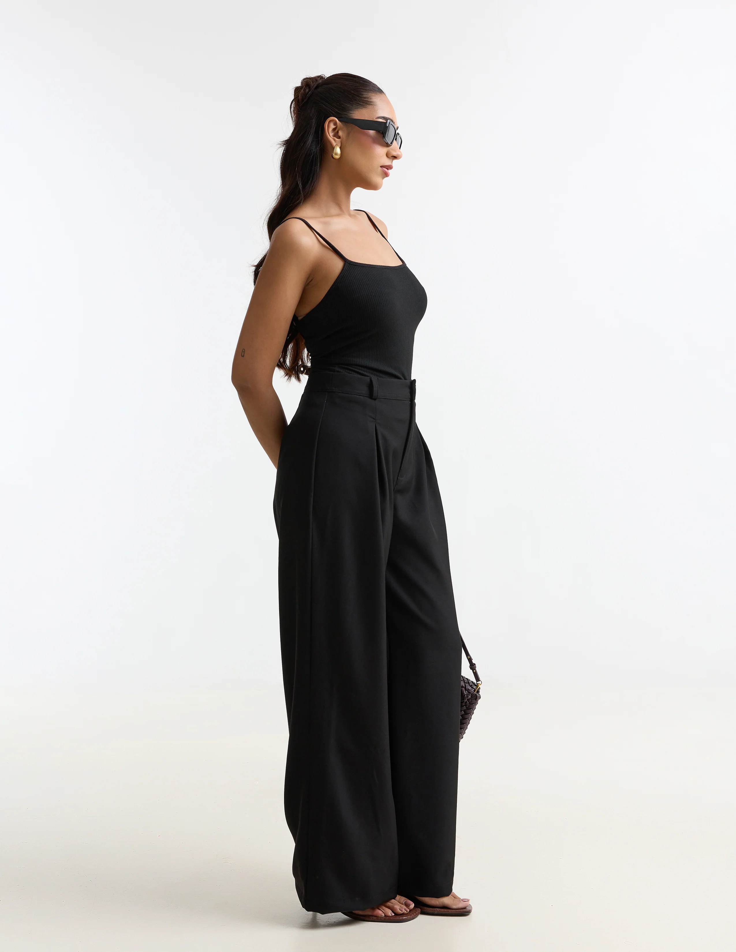 Pleated Wide Leg Pant - Image 3