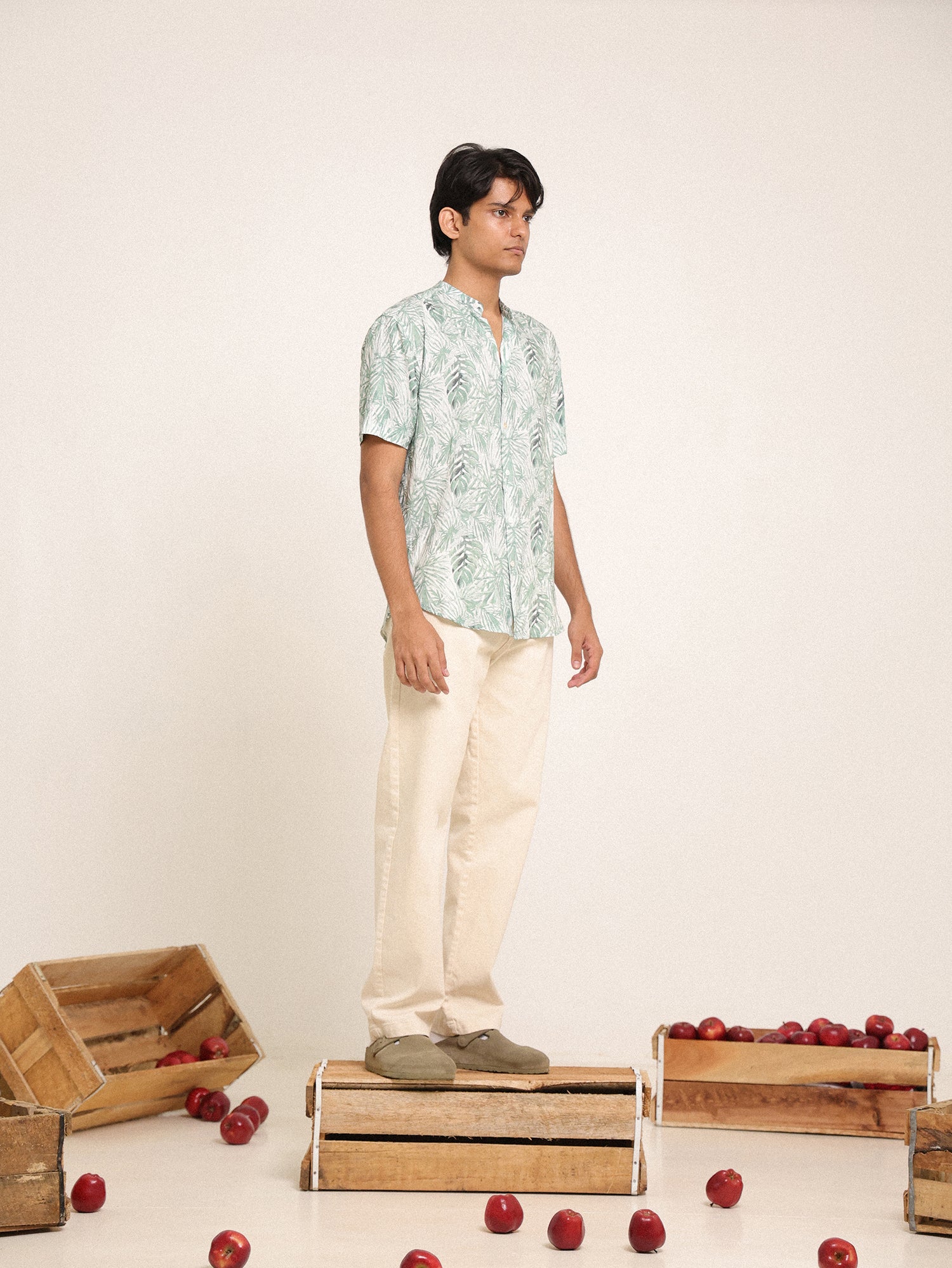Printed detailed regular fit shirt - Image 5