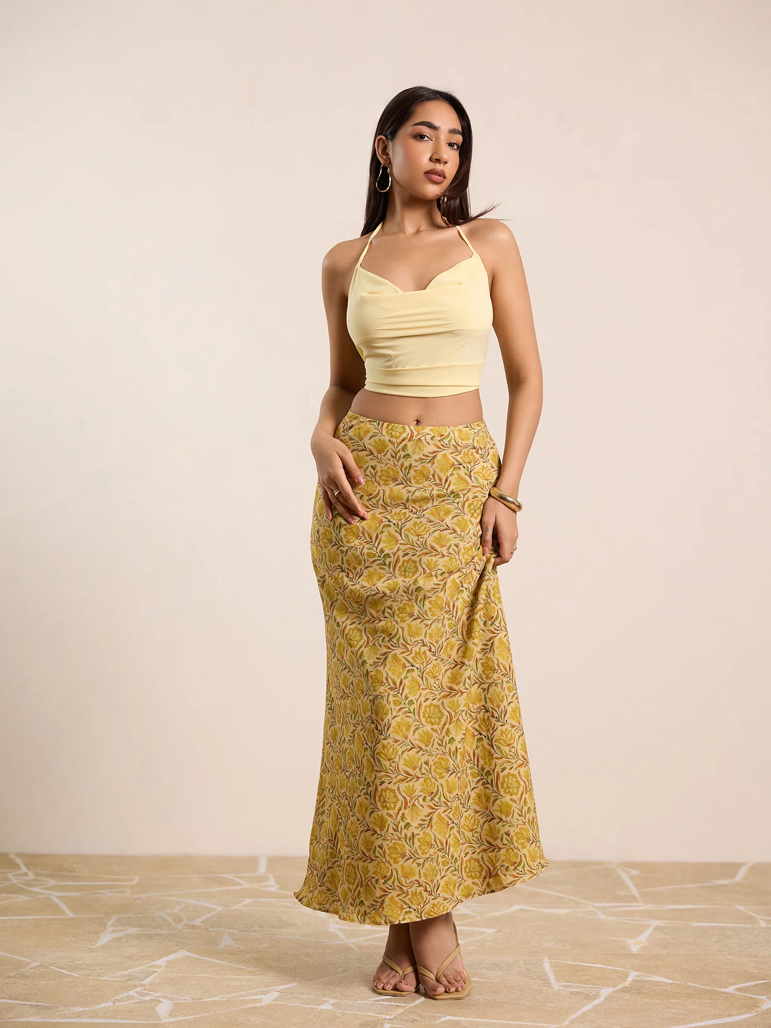 Printed Maxi Skirt