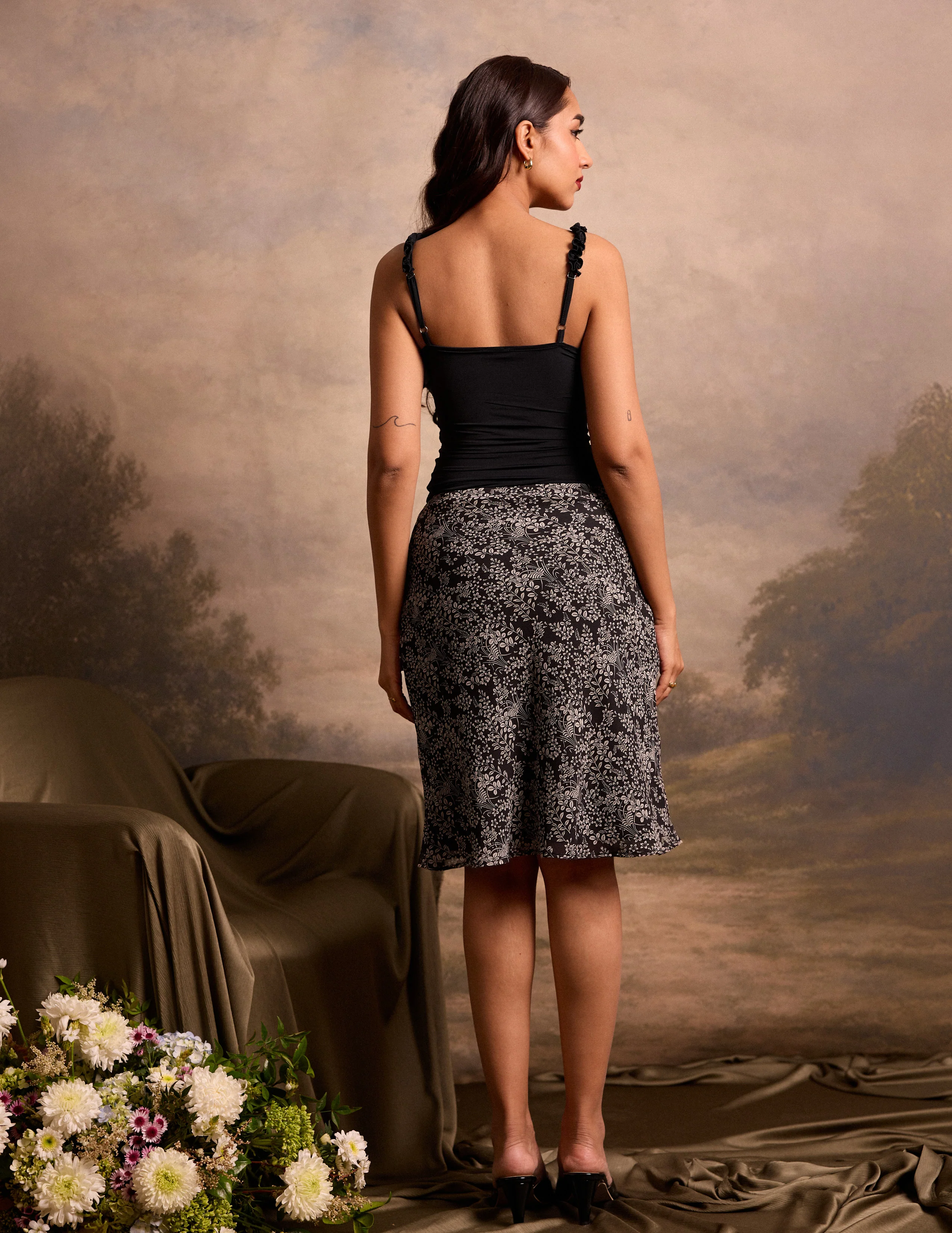 Printed Midi Skirt - Image 3