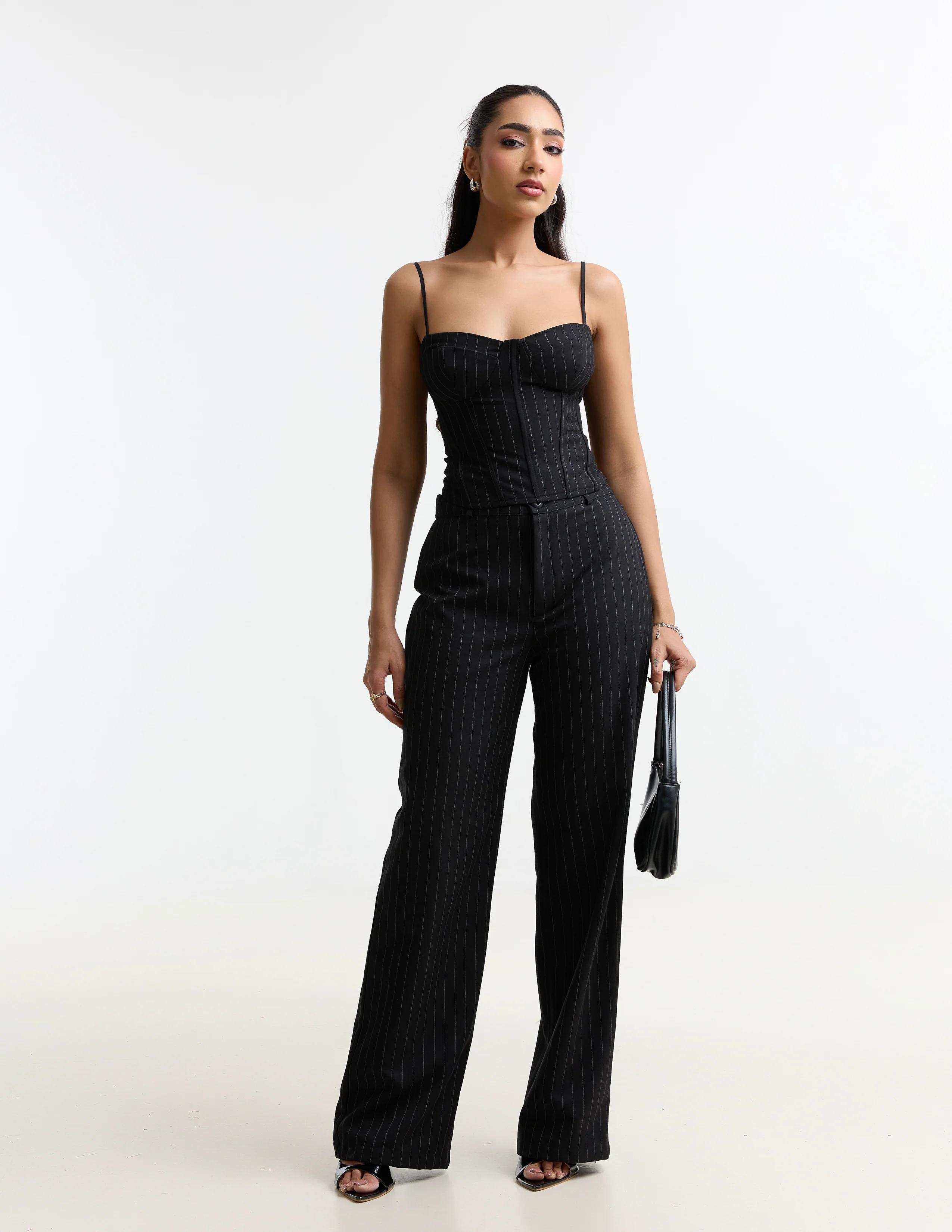 Stripe Printed Straight Leg Pant
