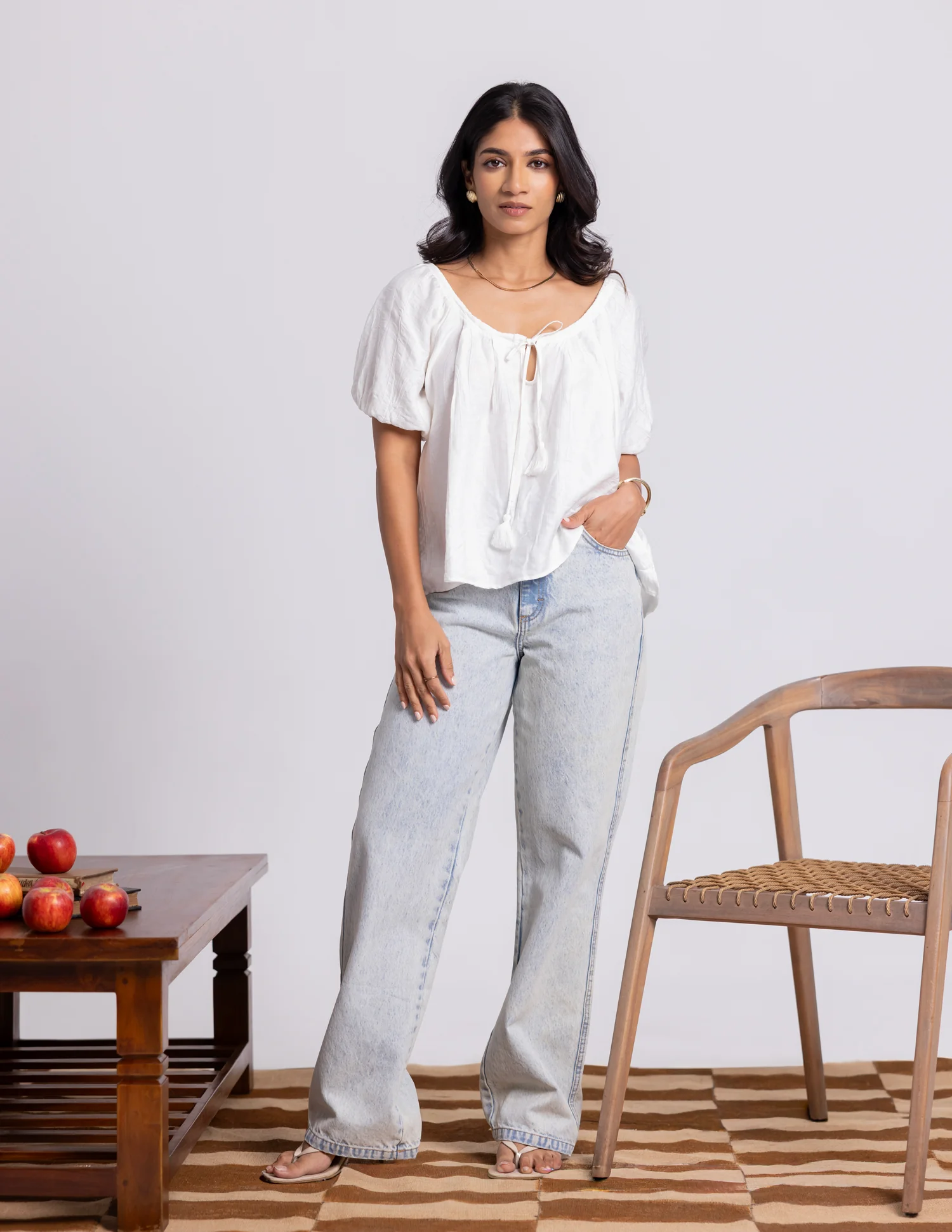 Puff Sleeved Loose Fit  Top