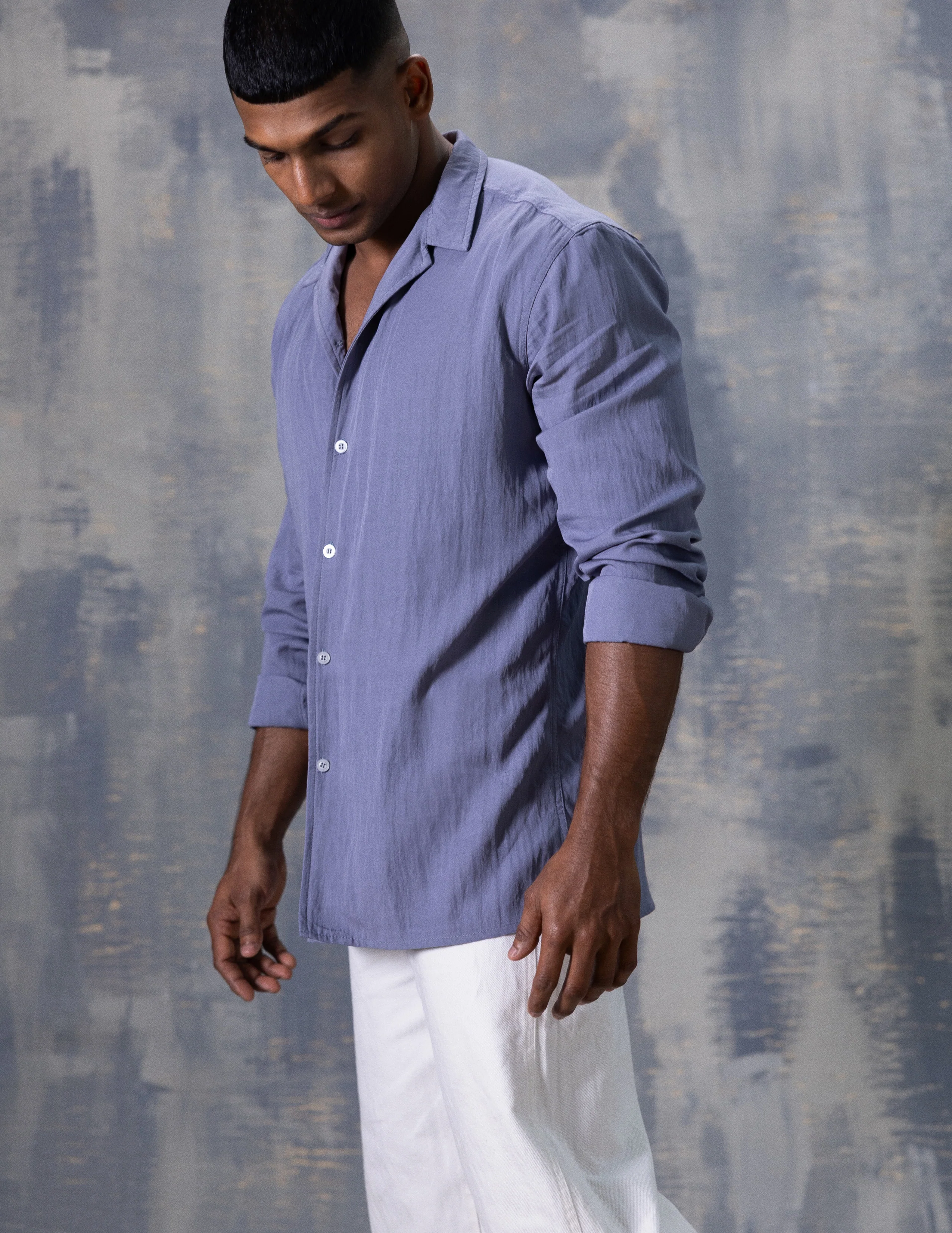 Regular fit camp collar shirt - Image 3