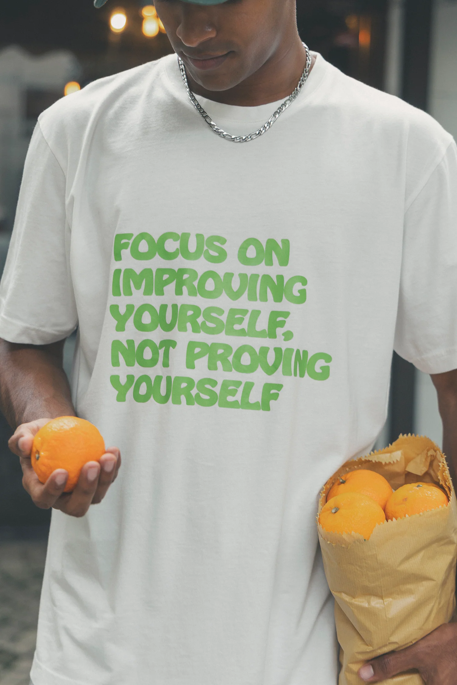 Slogan print t shirt - Image 3