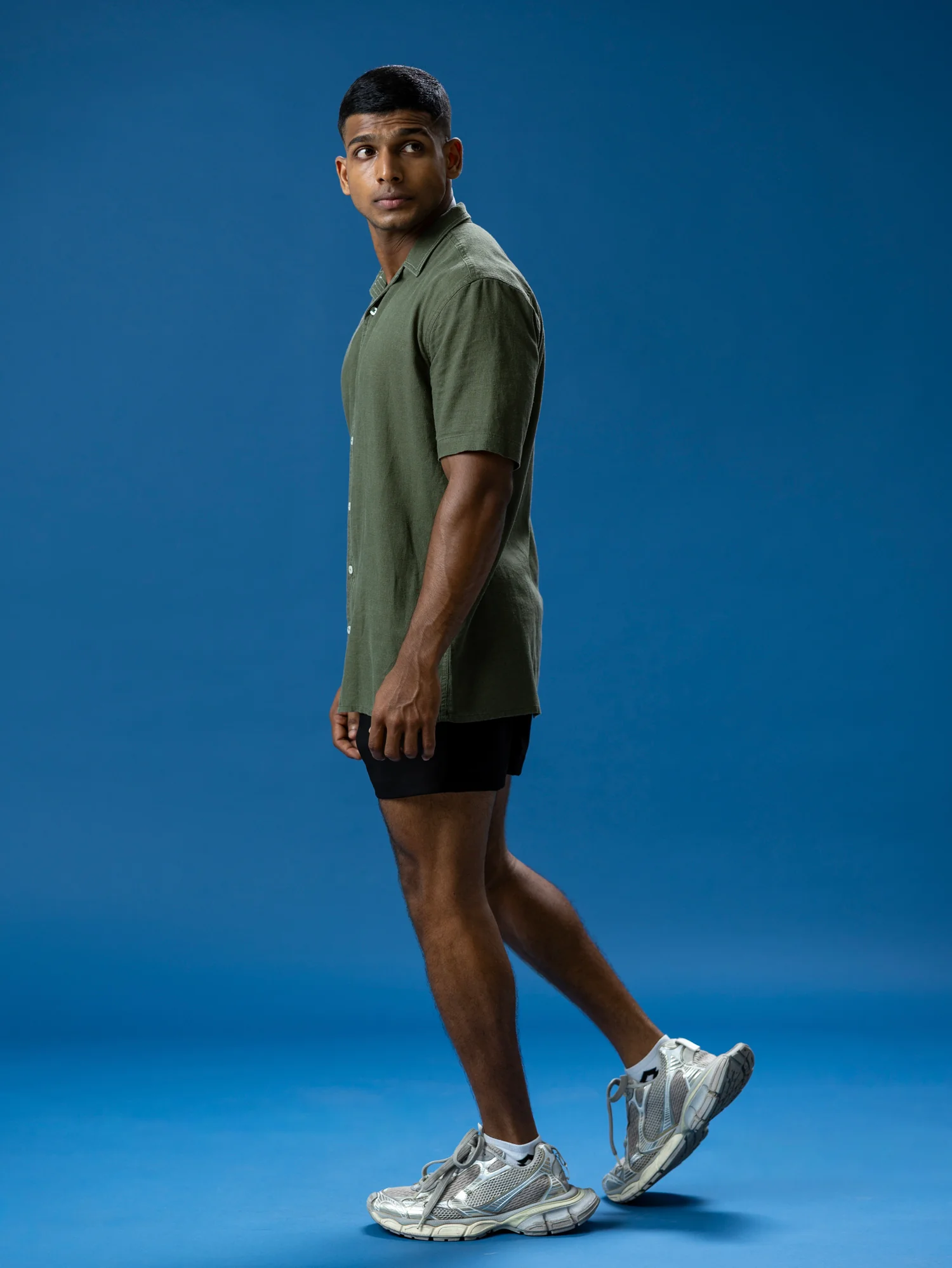 Regular fit stitch line detailed shirt - Image 4