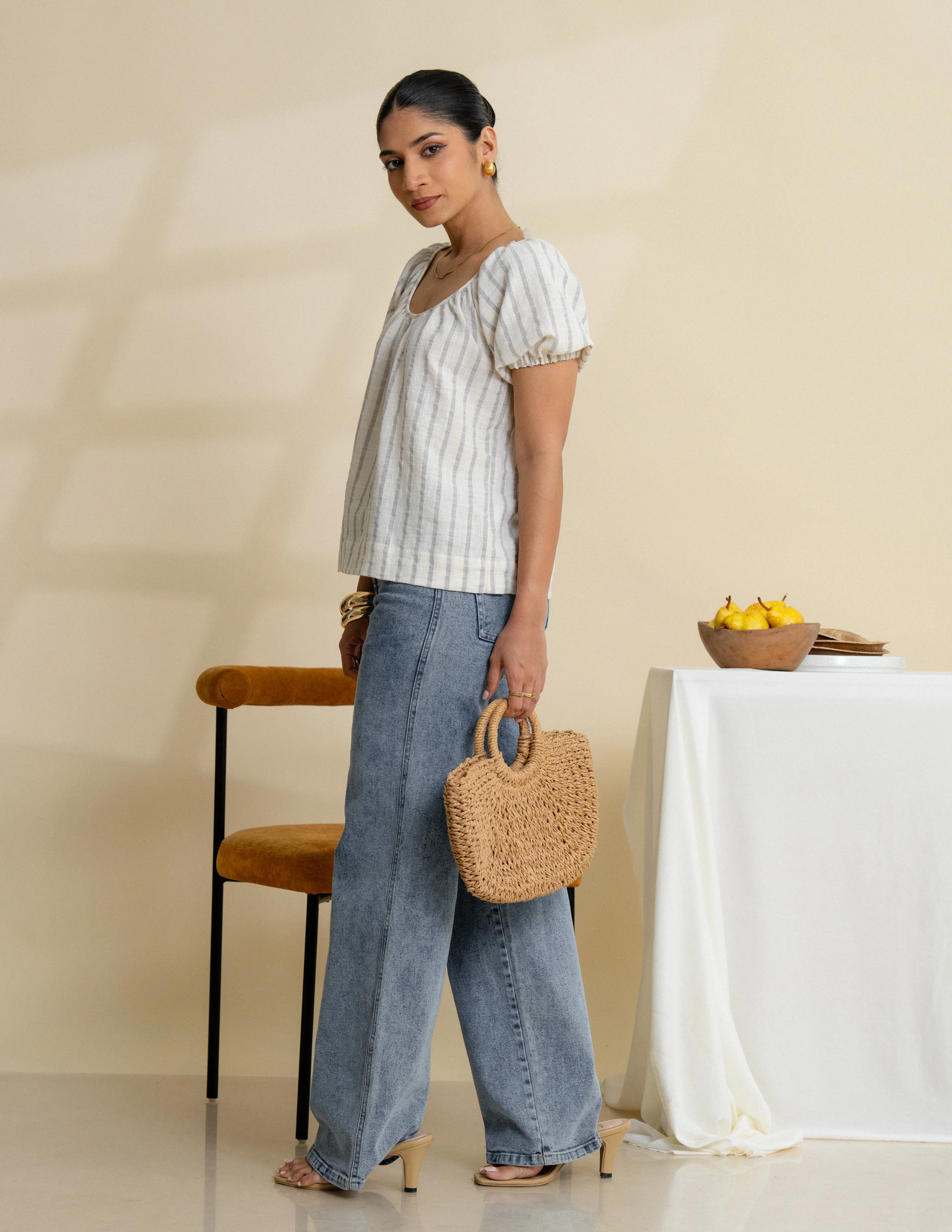 Round Neck Loose Fit Top - Image 3