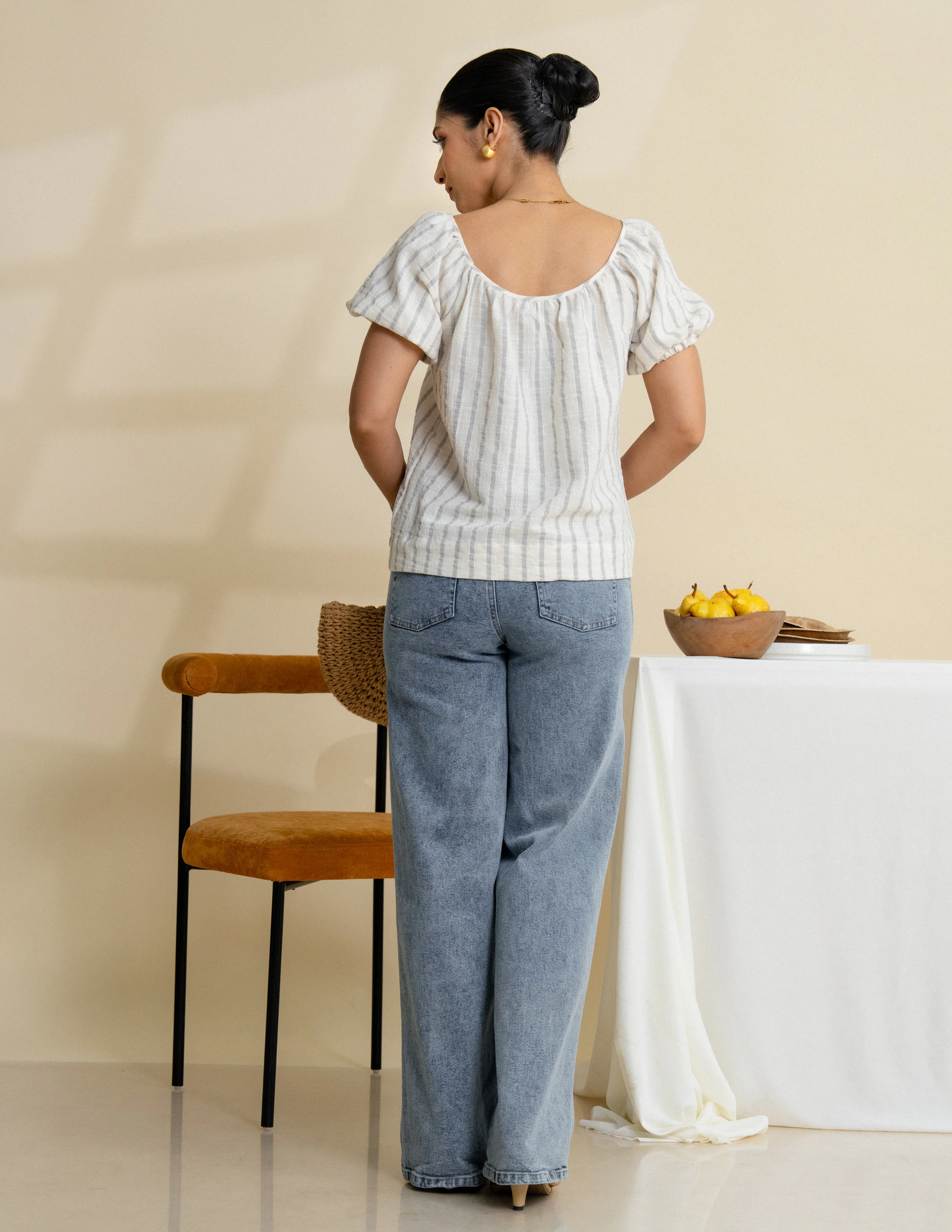 Round Neck Loose Fit Top - Image 4