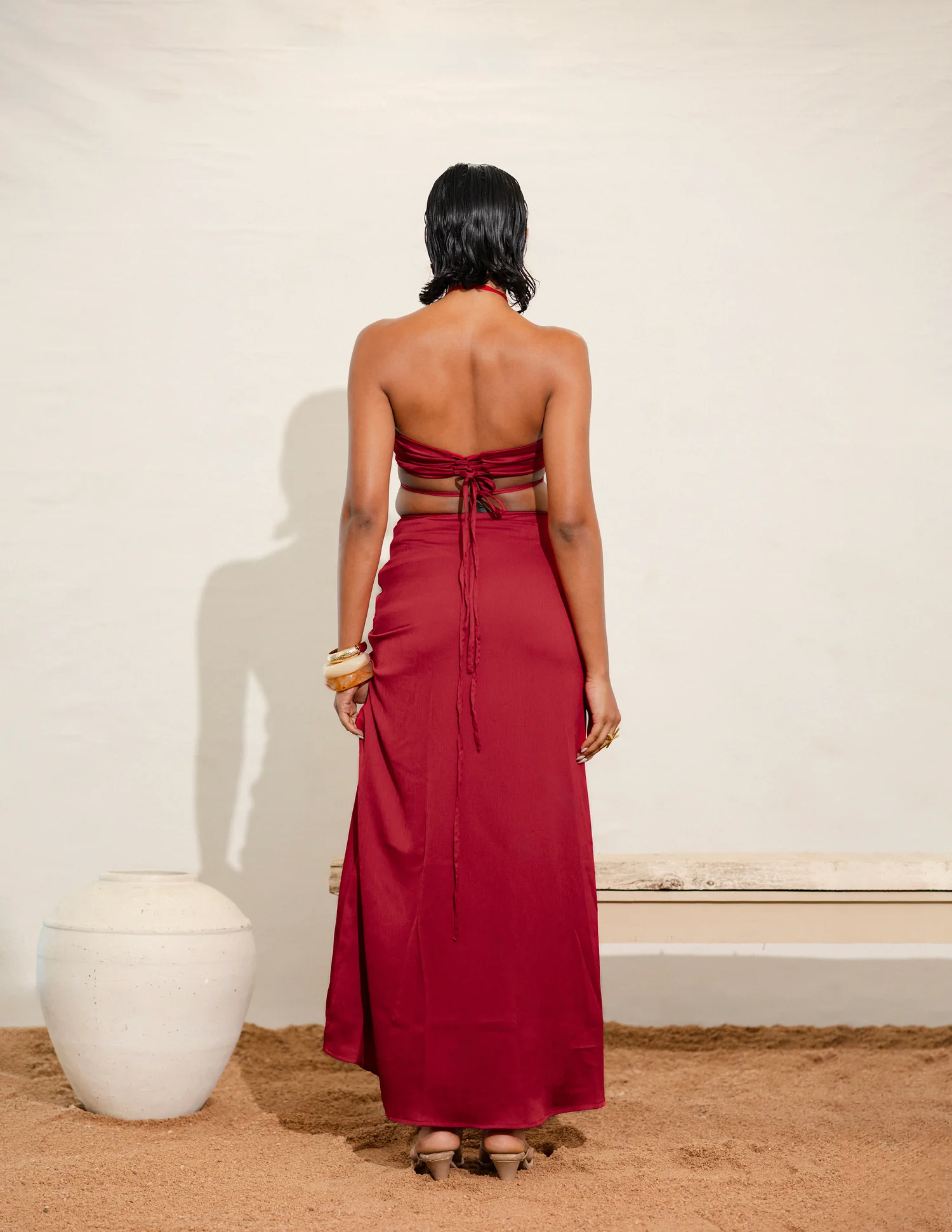 Ruched Detailed Maxi Skirt - Image 3