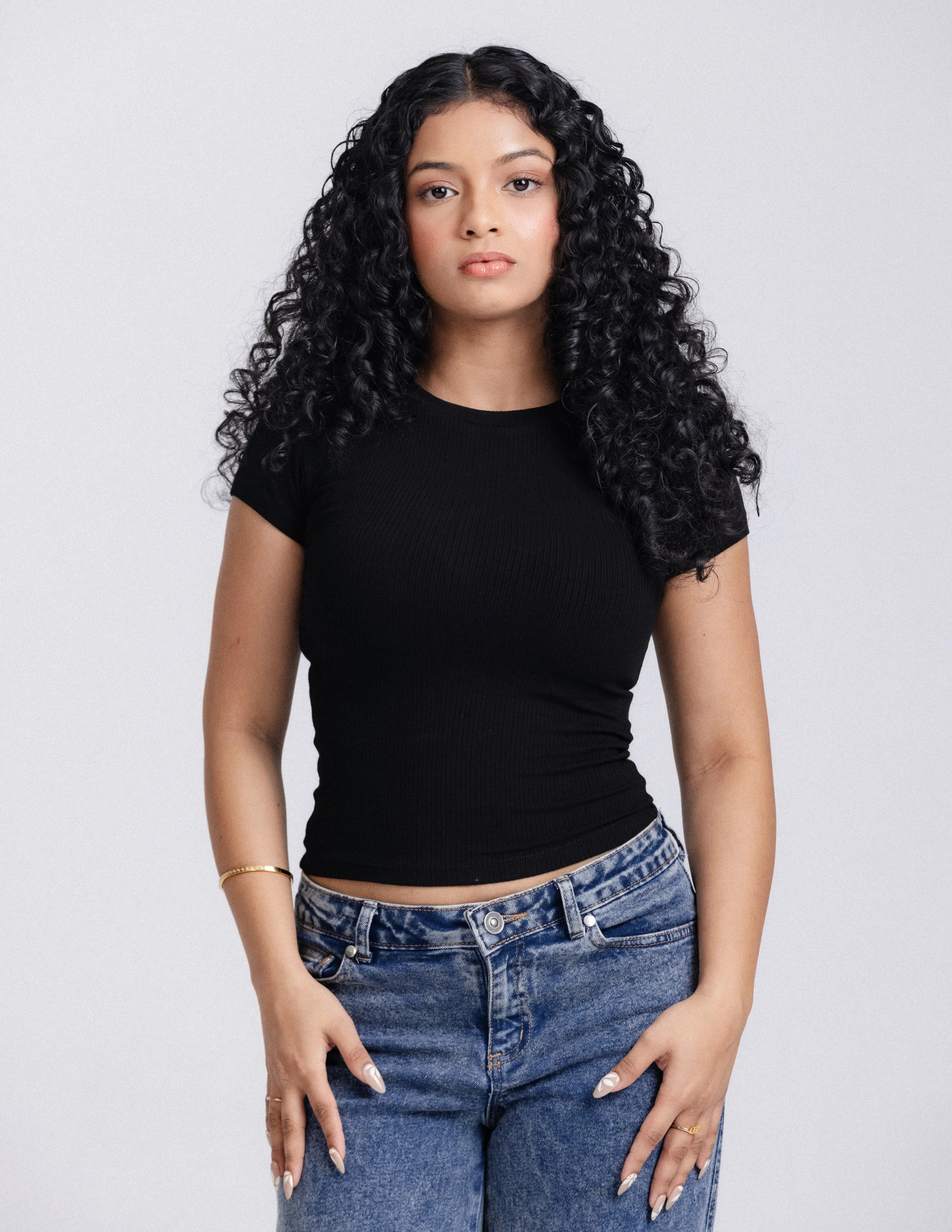 Rue High Neck Fitted Top
