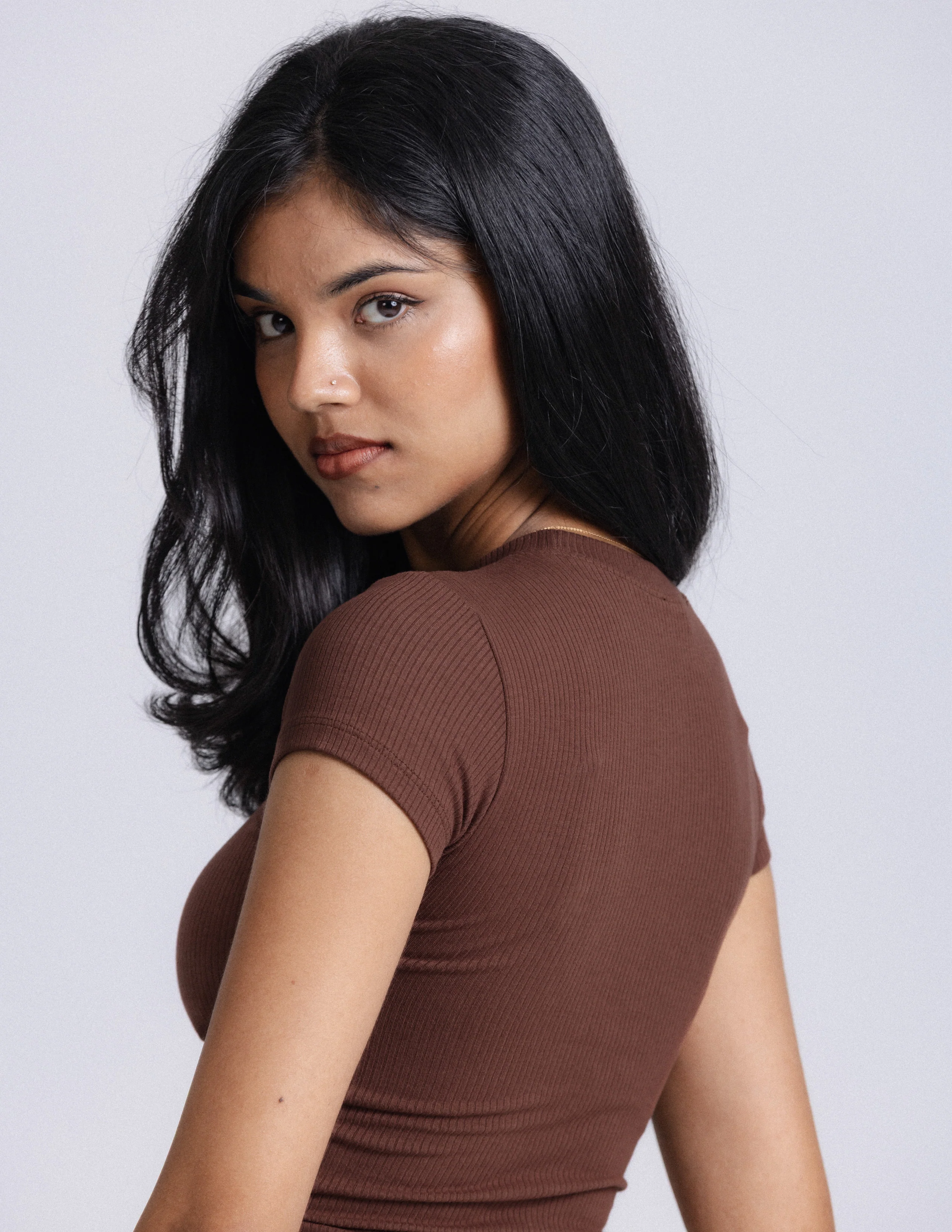 Rue High Neck Fitted Top - Image 3