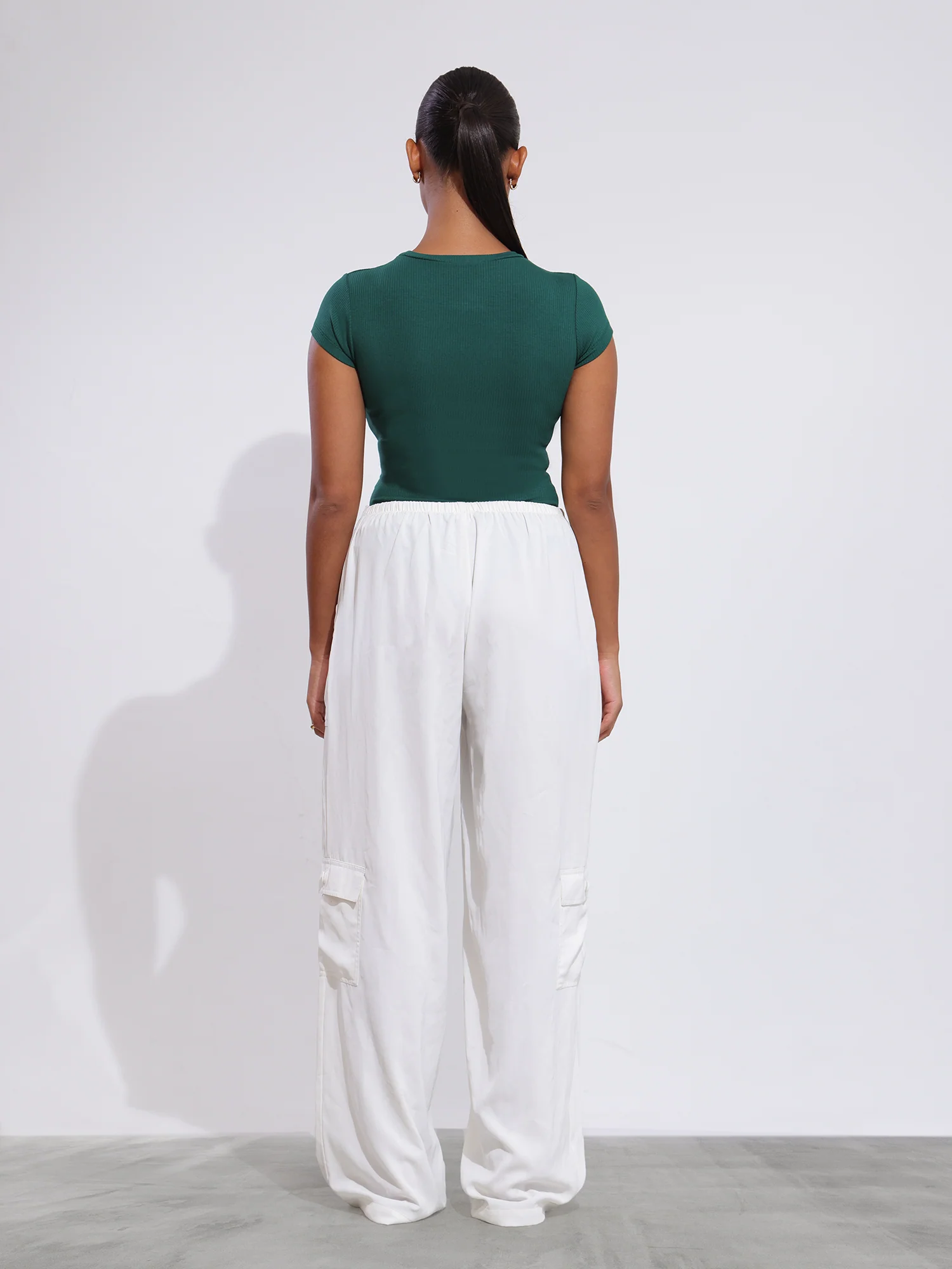 Rue High Neck Fitted Top - Image 3