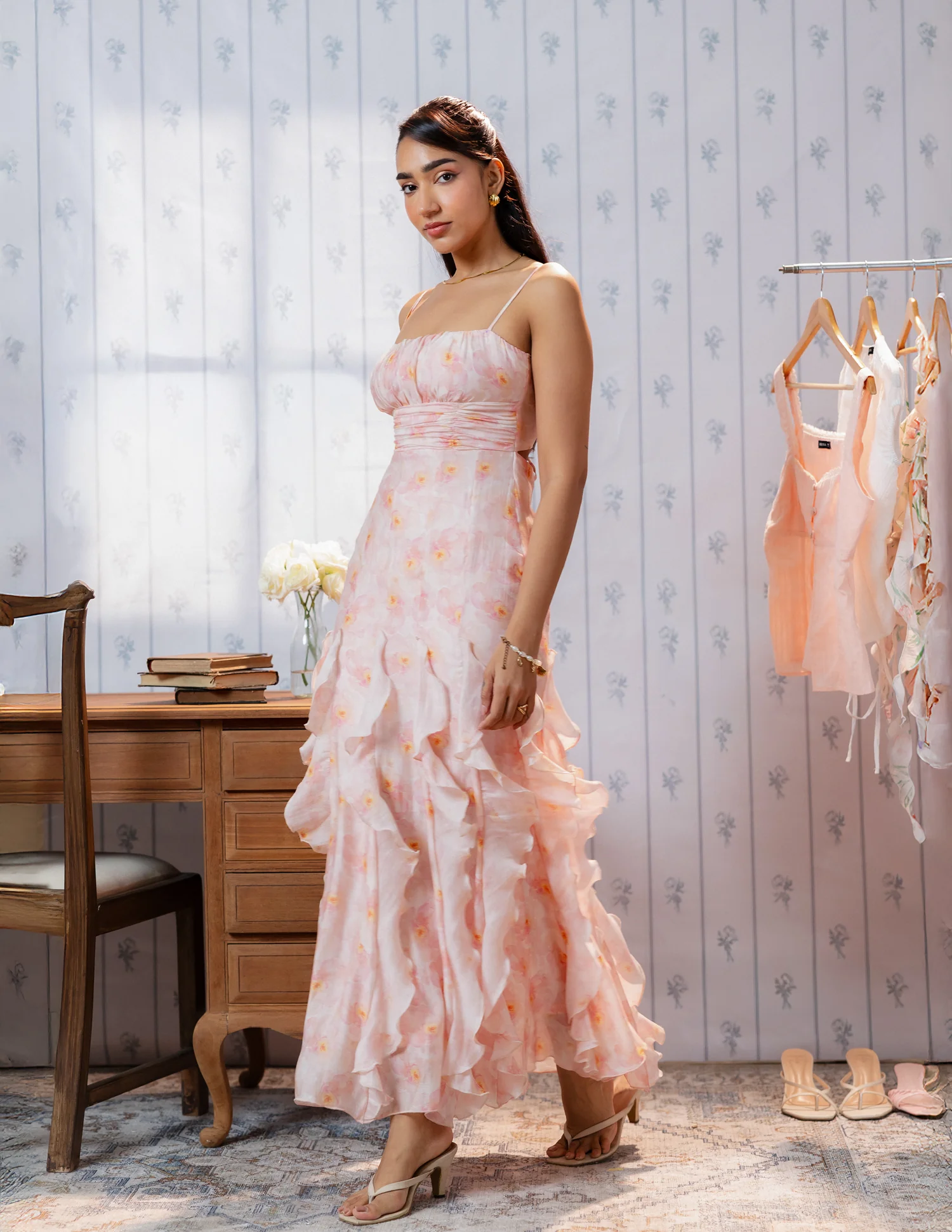 Ruffle Detail Maxi Dress - Image 3