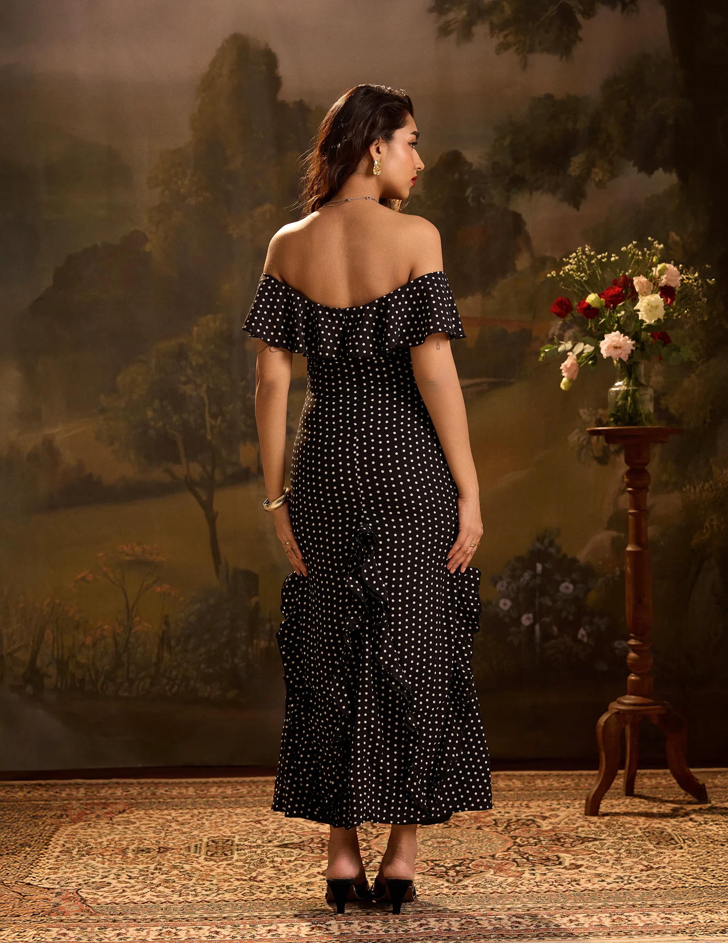 Ruffle Detail Maxi Dress - Image 3