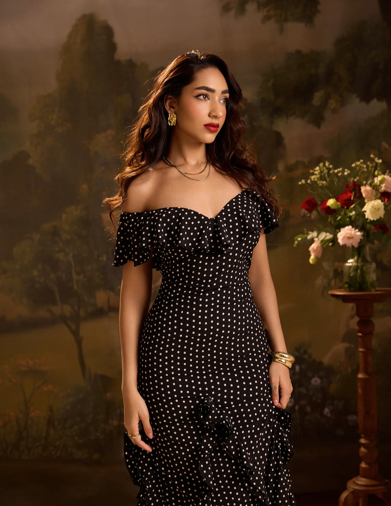 Ruffle Detail Maxi Dress - Image 4
