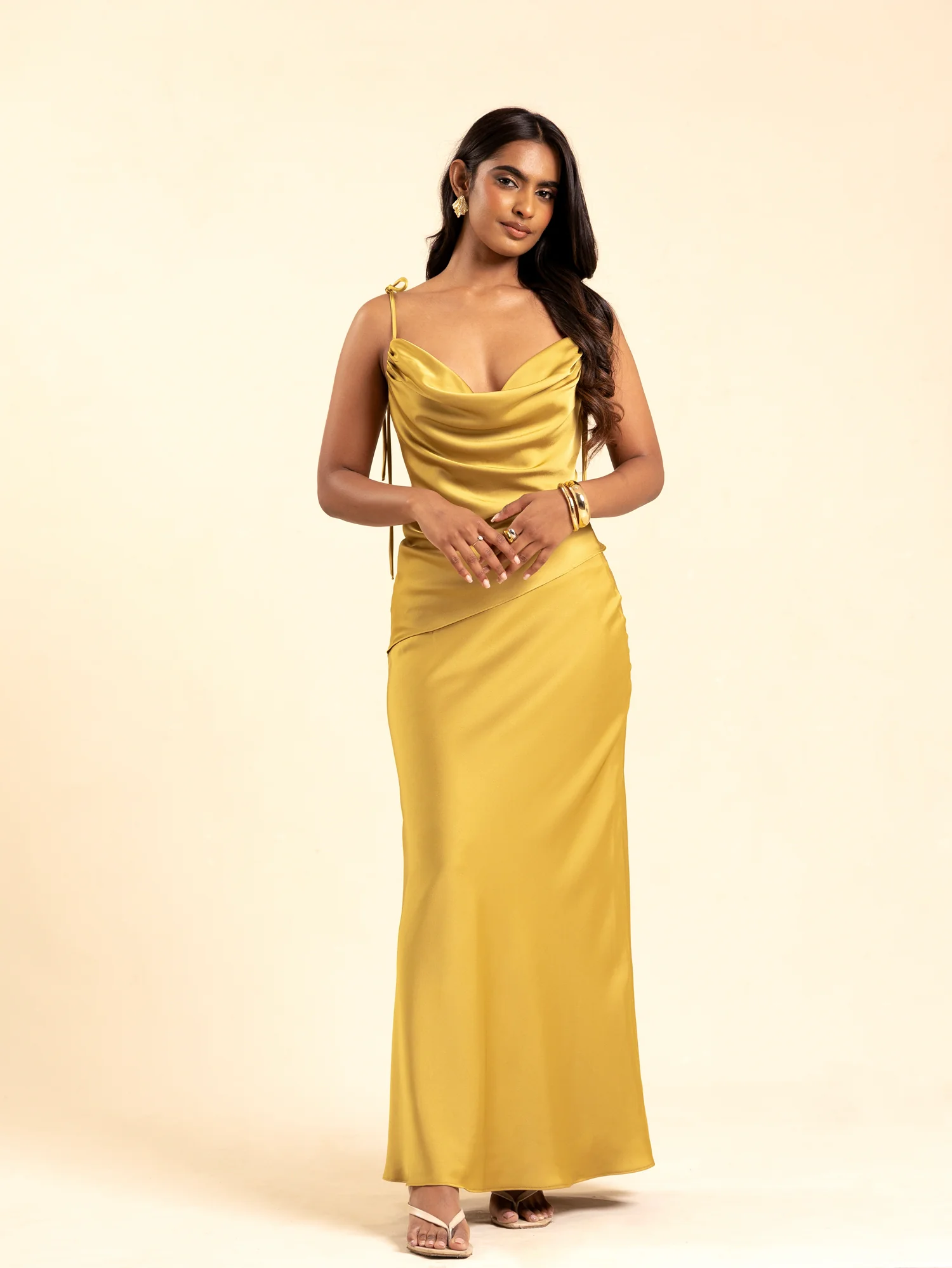 Satin Bias Maxi Skirt - Image 2