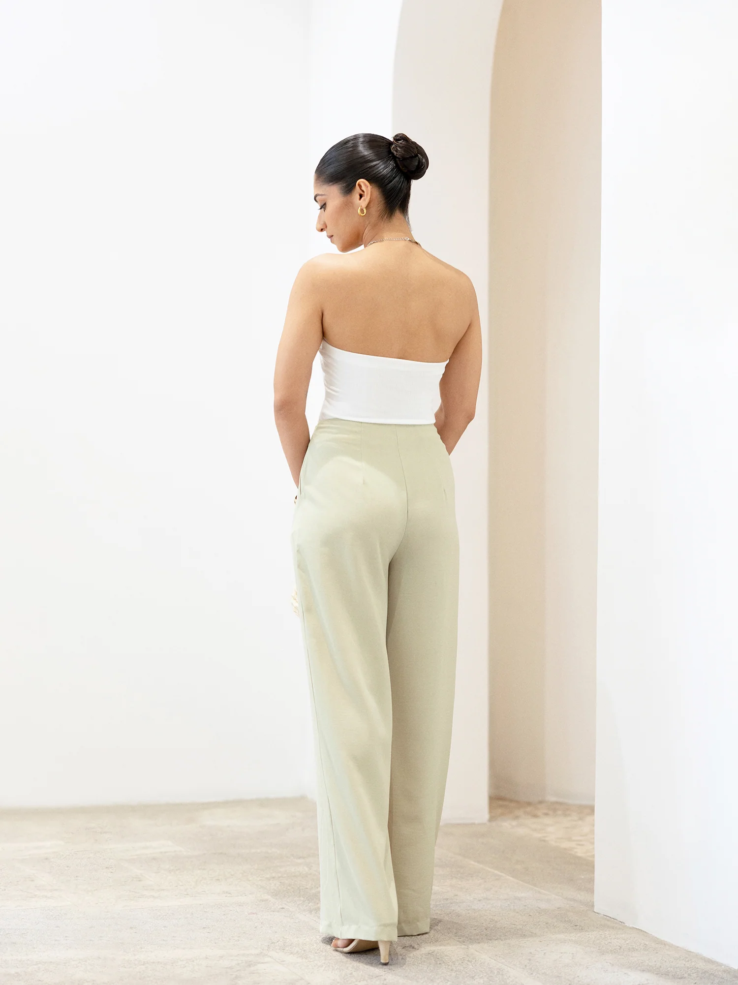 Seam Detailed High Waist Pant - Image 3