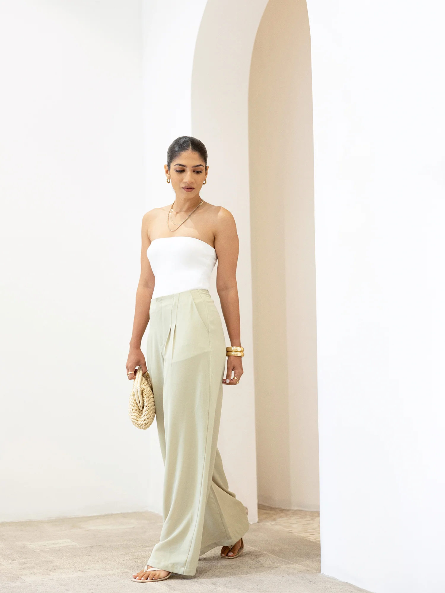 Seam Detailed High Waist Pant - Image 4
