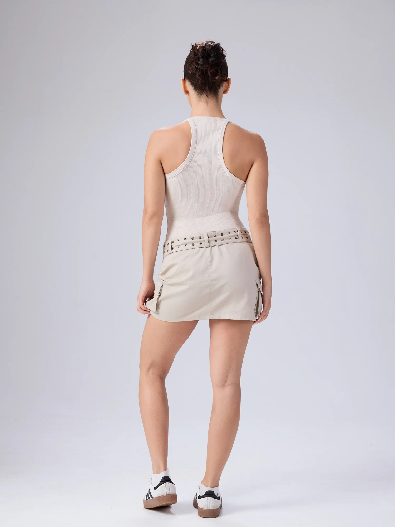 Shae Halter Neck Sleeveless Fitted Top - Image 3